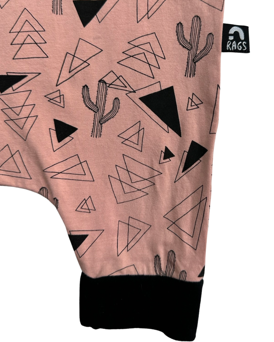 2T Toddler Boy / Girl RAGS to Raches Salmon Pink Cactus Tank Shortie Romper