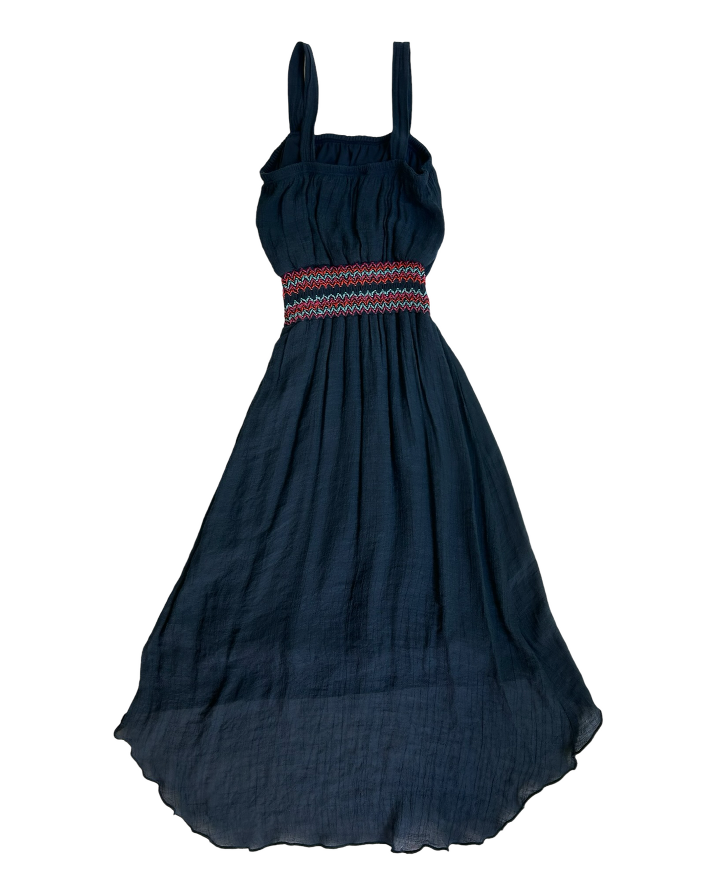7Y Toddler Girls Paper Doll Sun Dress Shirring Wait Tread Maxi