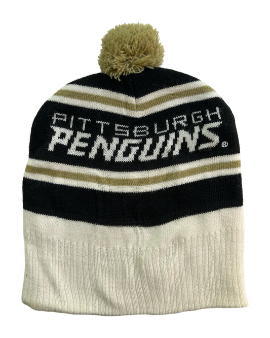 Vintage Adults Men’s Pittsburgh Penguins NHL Labatt SGA Beanie Winter Hat Cap.