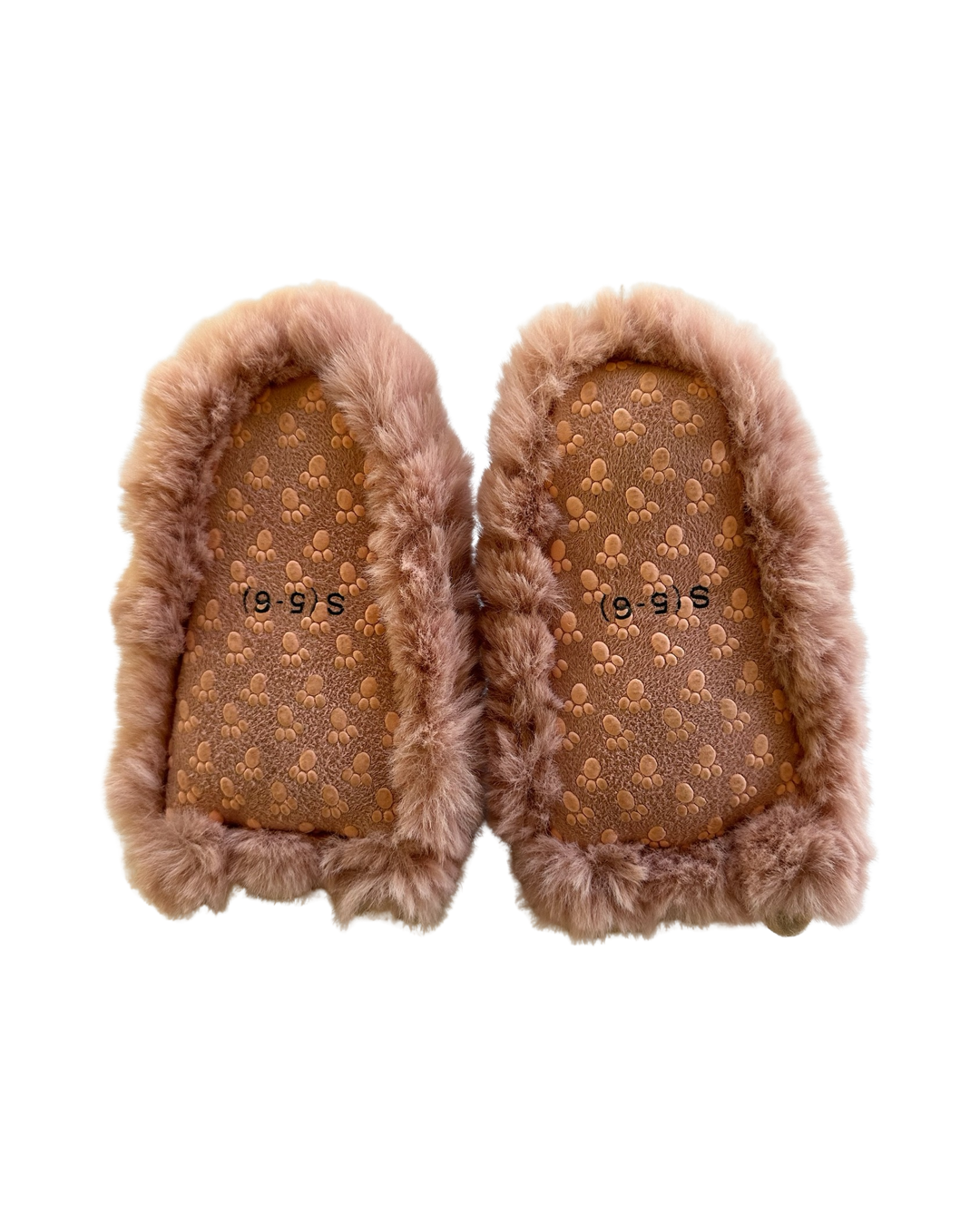 5C Toddler Girl / 6C Toddler Girl Pink Faux Fur Cat & Jack Monster Slippers