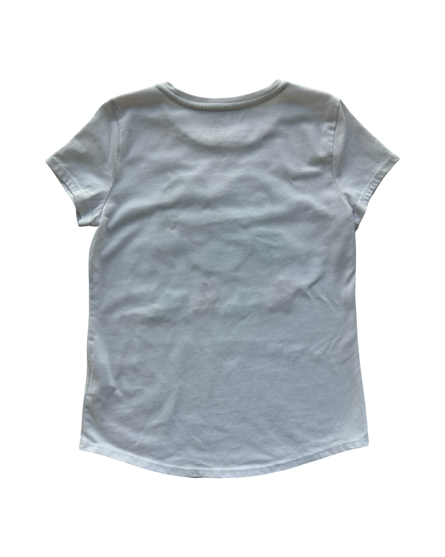 M 7Y-8Y Youth Girls Wonder Nation Christmas Phrase HO HO HO Mickey Mouse Green Bandana And Red Ornament Design