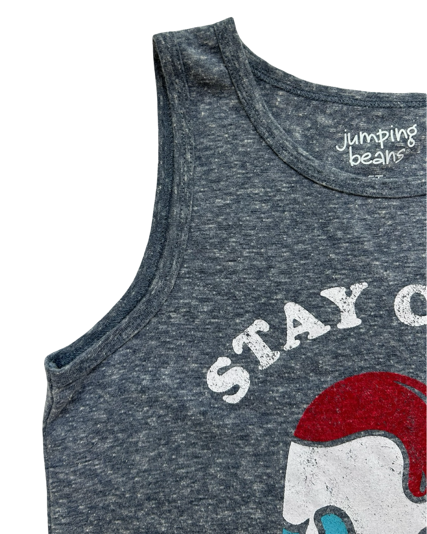 5T Toddlers Boys Jumping Beans Sleeveless Top Stay Cool Popsicle Shirt