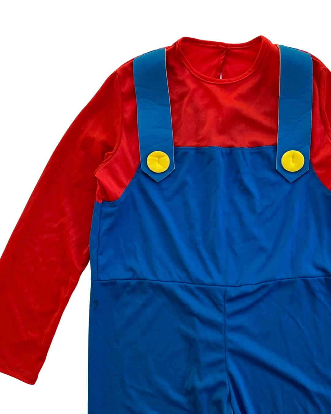 8-10Y Youth Boy / Girl Size Large Rubies Authentic Super Mario Brothers Mario 3pc Costume with Mustache