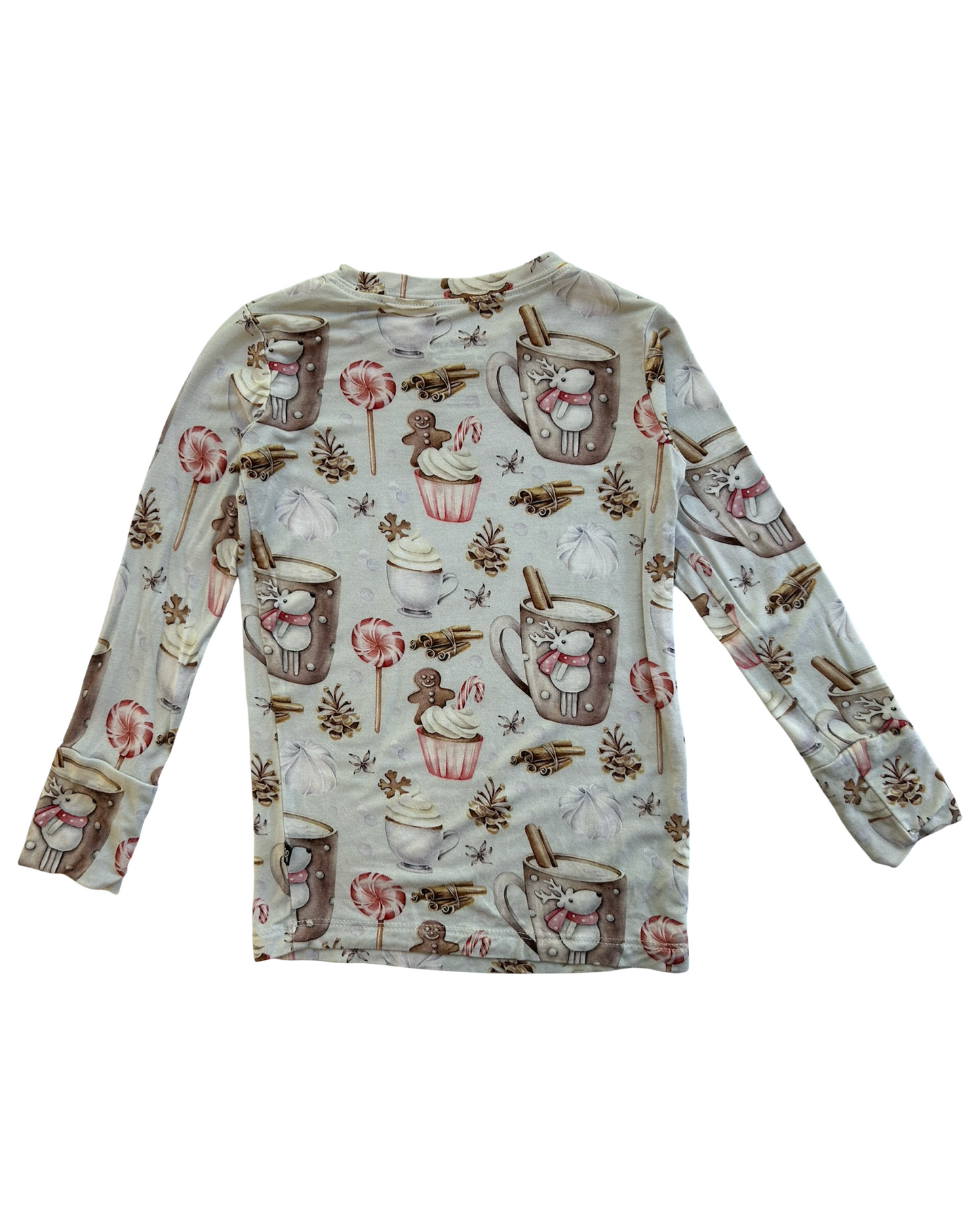 3T Toddler Girls Lev Baby Christmas Joy Cocoa Bamboo Lounge Pajama 2 Piece Set