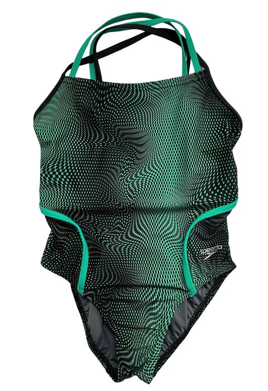 (28) Small Big Girl’s Speedo Power Flex Eco Swimsuit