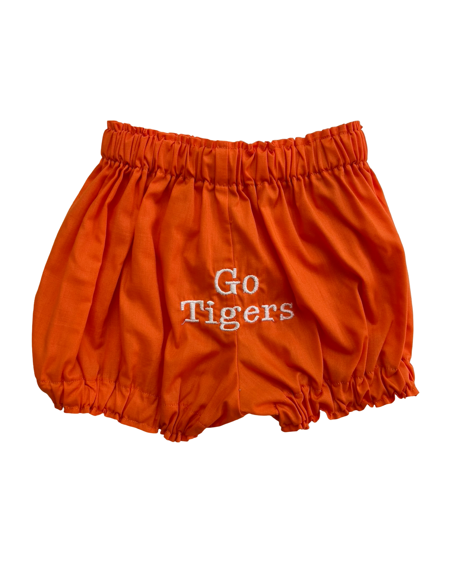 3T Toddler Girls Clemson Gingham Dress / Bubble Short 2 Piece Set.