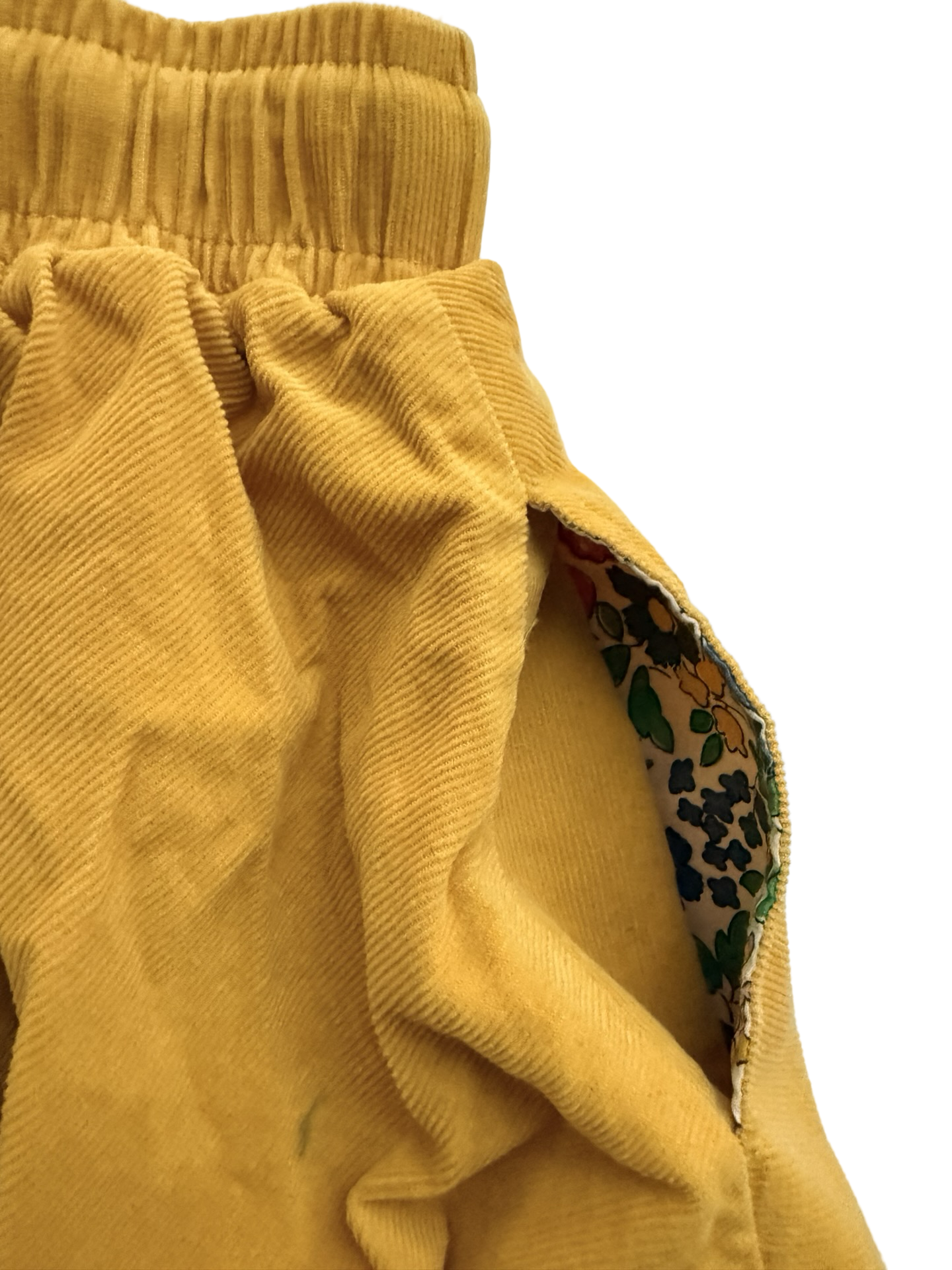 3T / 4T Toddler Girls Mini Boden Mustard Yellow Corduroy Skirt w/ Pockets