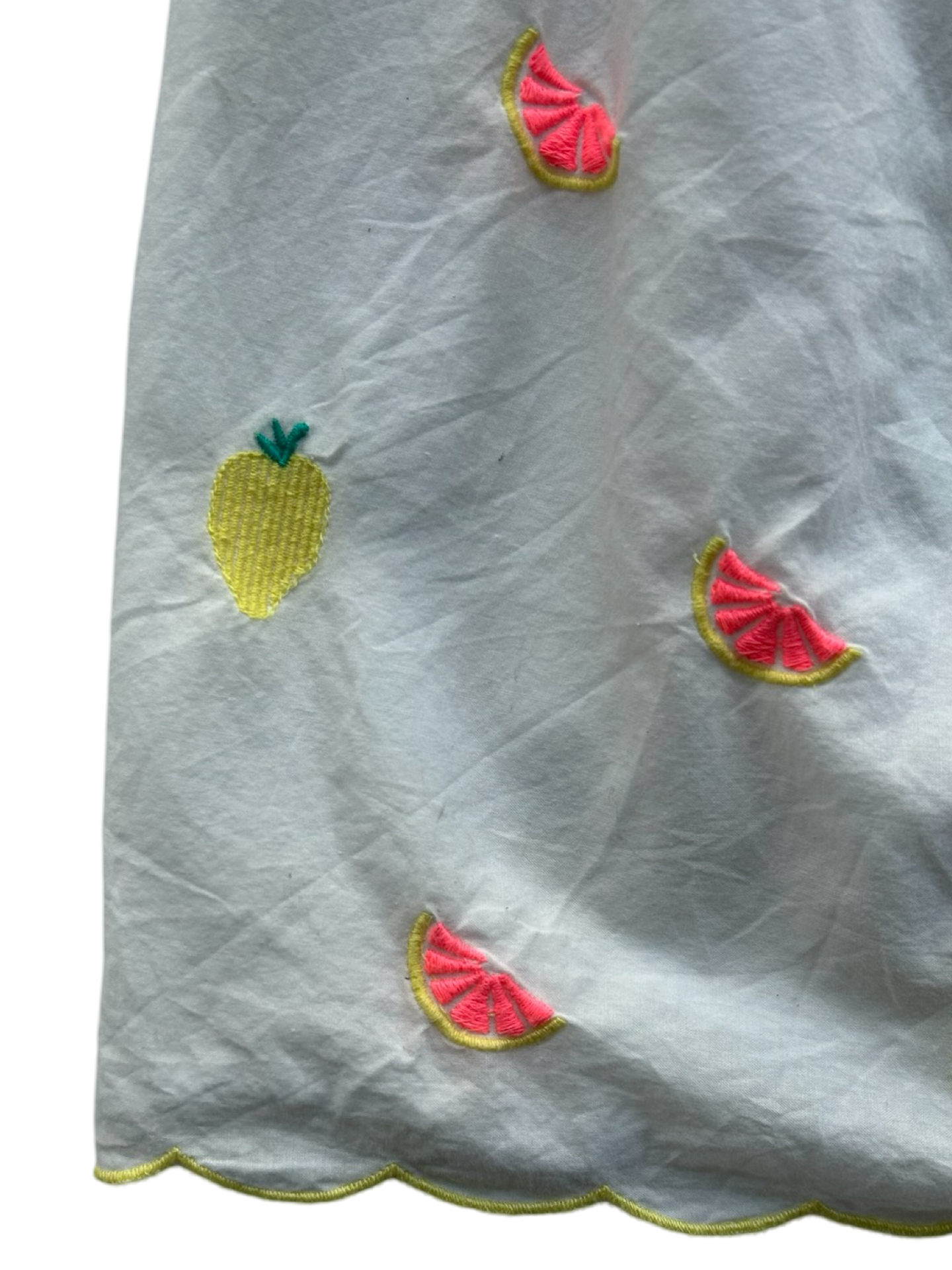 4Y Toddler Girls Baby Gap Fruit  Flutter Embroidered Dress