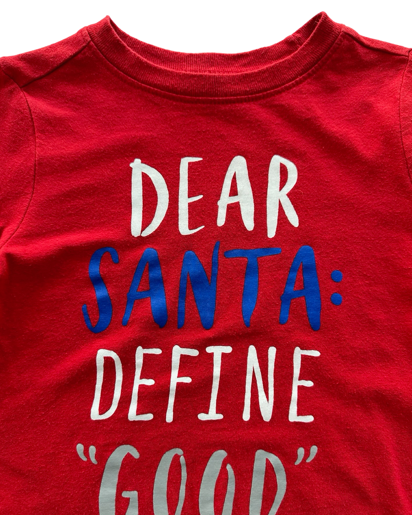 3T Toddler Boy Old Navy Holiday Christmas Dear Santa Define Good Shirt