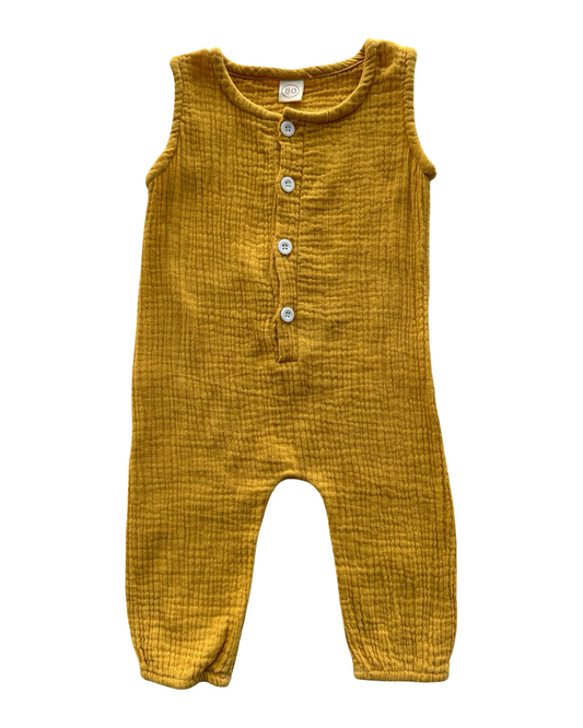 80/CM - 9M - 12M Baby Girls Summer Muslin Romper