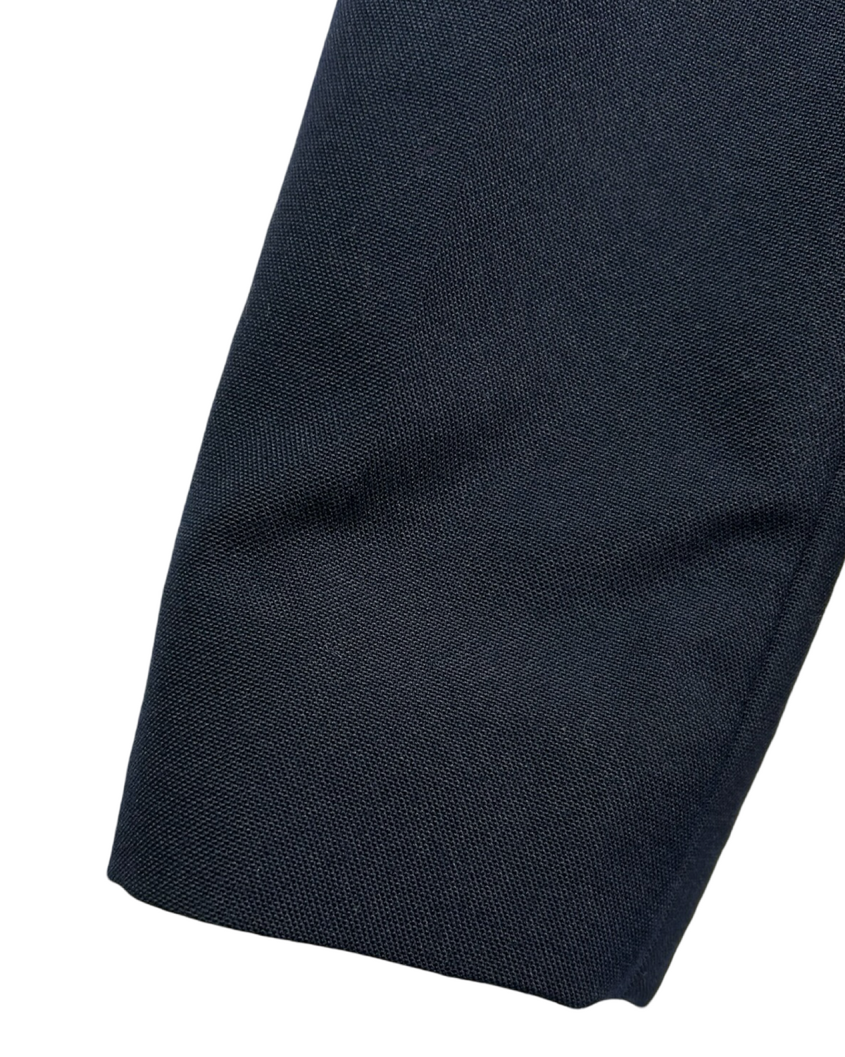 10Y Young Boys Lands’ End Blazer Jacket Navy Blue 45% Wool Lined Brass Buttons.