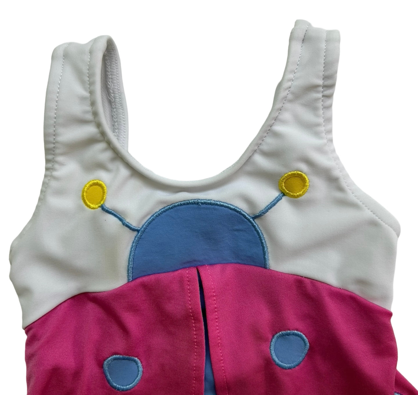 3M-6M Baby Girls Florence Eiseman Ladybug 🐞 One Piece Swim Suit.