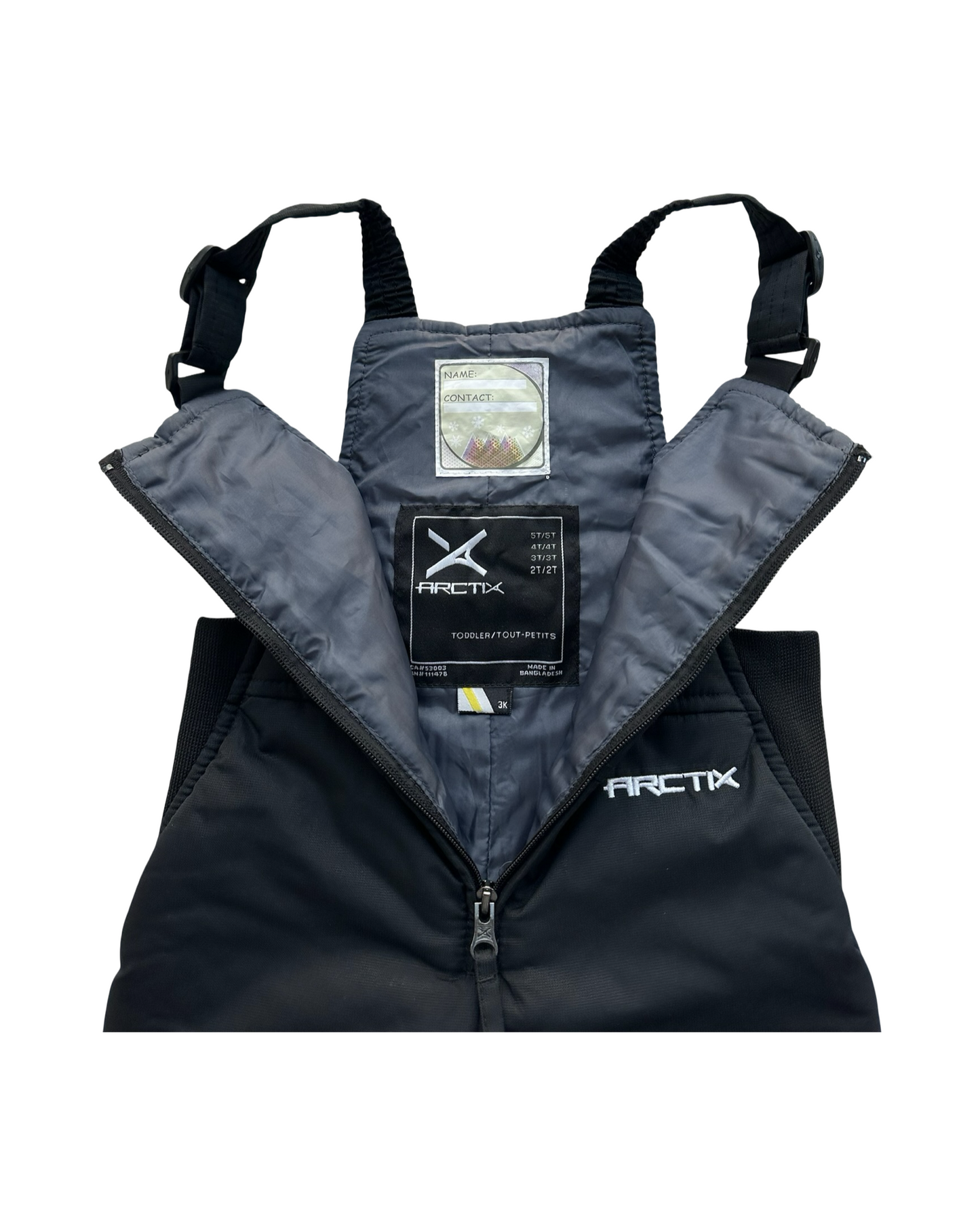 2T Toddler Boys Arctix Infant-Toddler Chest High Snow Bib Overalls.
