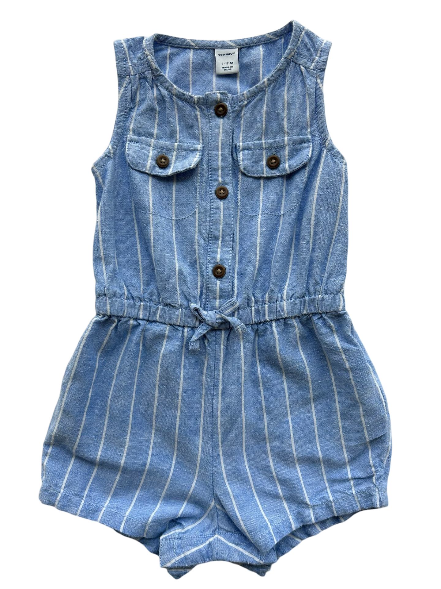 6M-12M Baby Girls Old Navy Striped Romper