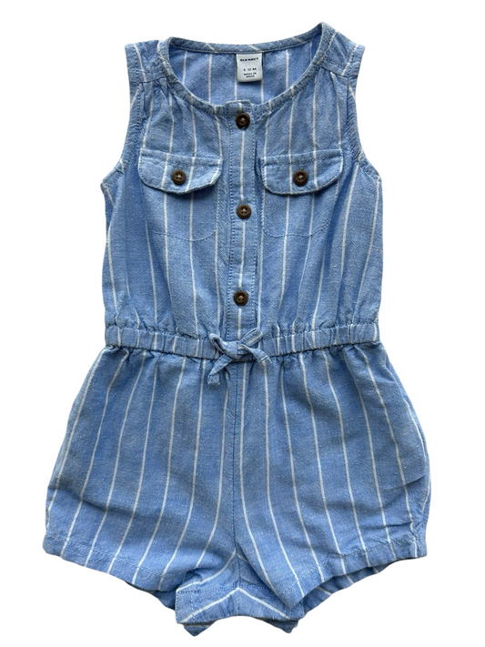 6M-12M Baby Girls Old Navy Striped Romper