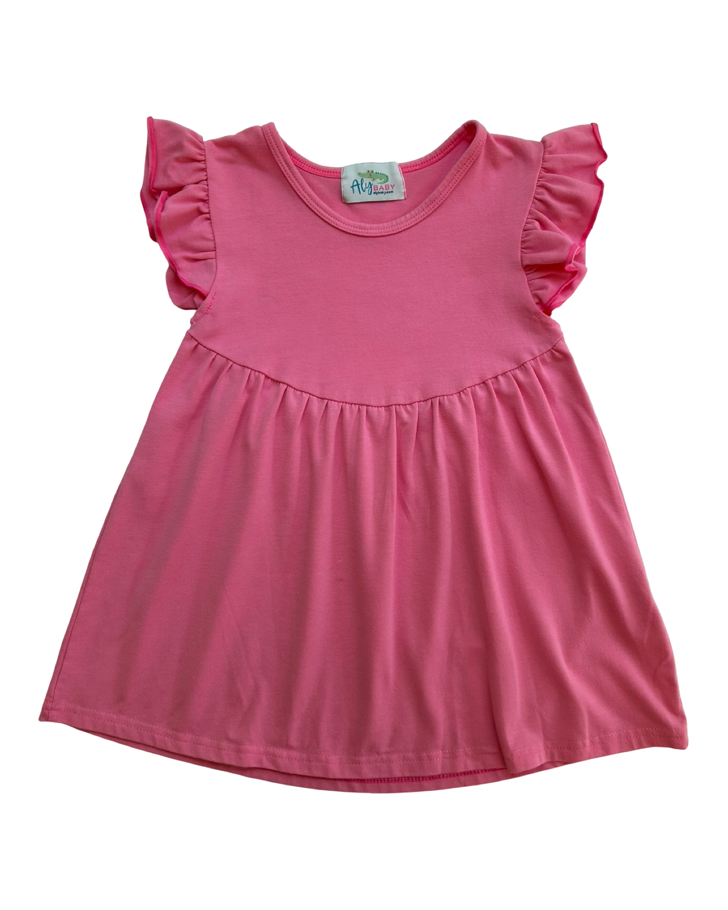 5T Toddlers Girls Aly Baby Puff Sleeve Pom T-Shirt