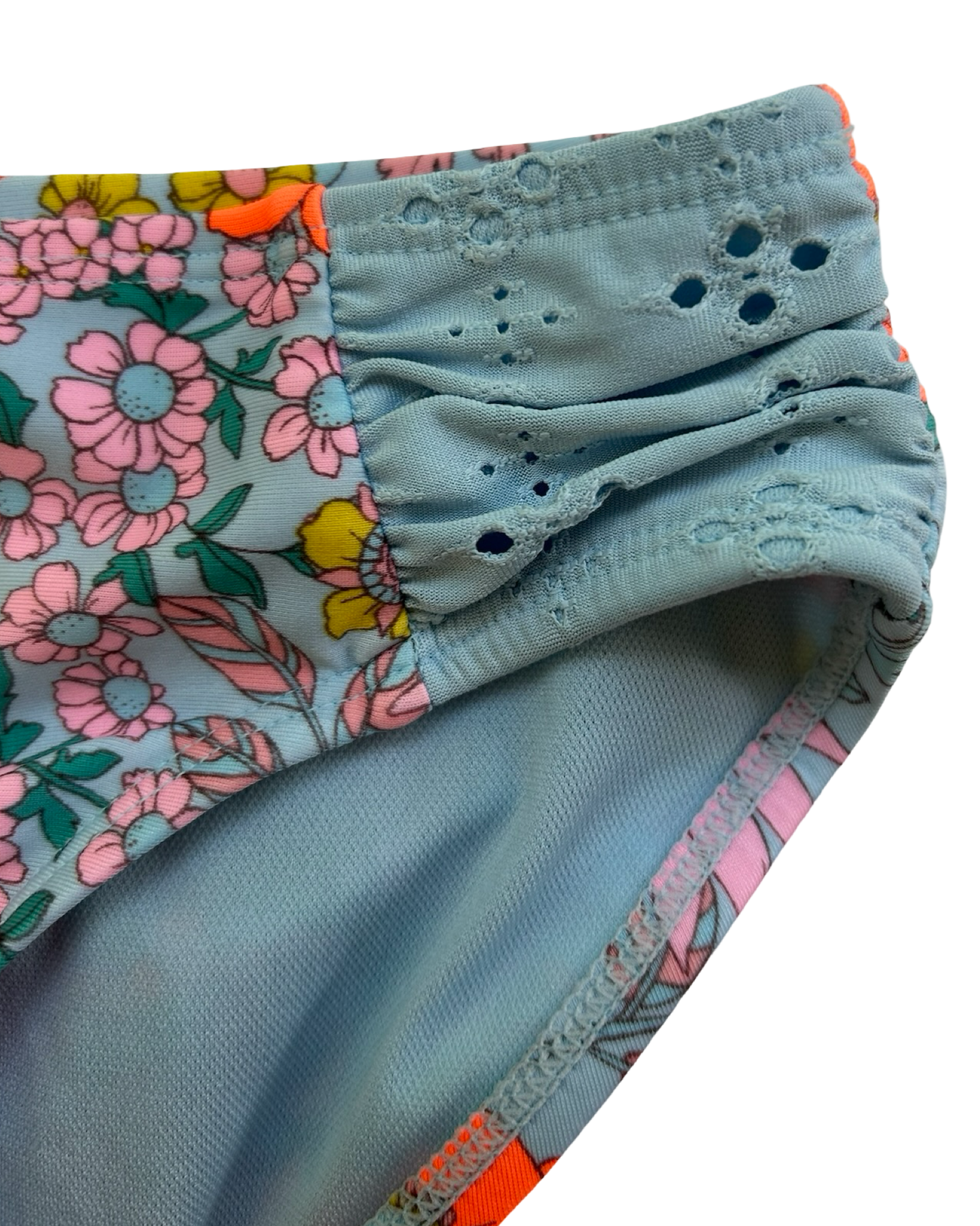 S 6T-7T Toddlers Girls Wildflowers Fun Bikini Set 2 - Pieces.