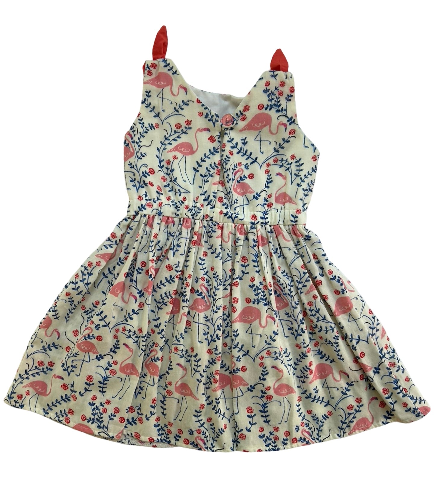 2T Toddler Girl Poppy Whitaker Flamingos 🦩 🦩🦩 Boutique Sleeveless Dress.