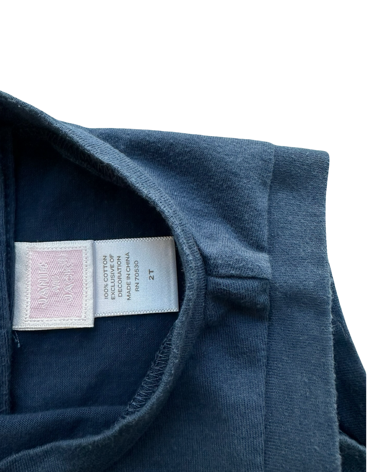 2T Toddler Girl Janie & Jack Parisian Chic Line Top.