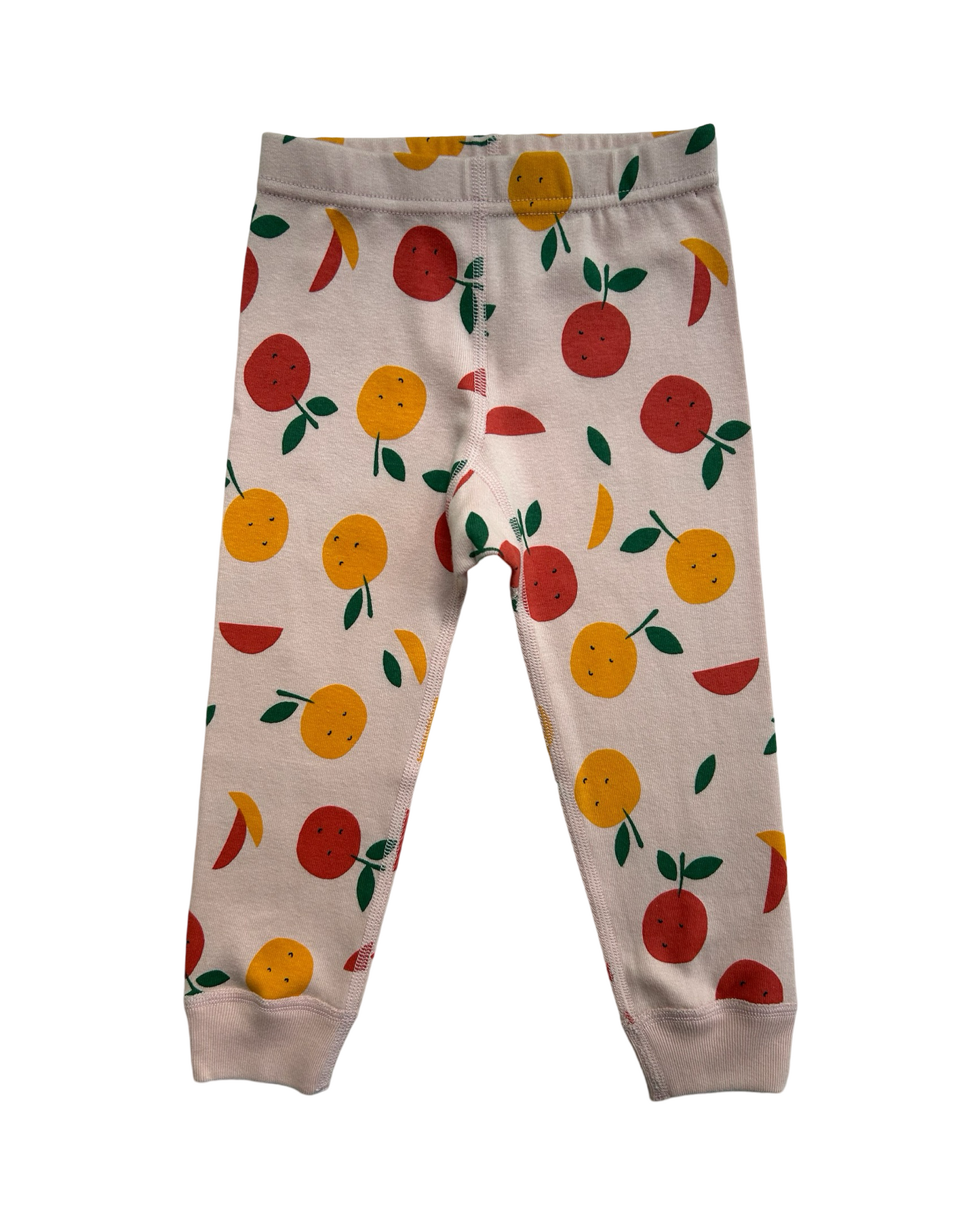 18M-24M Baby Girl Hanna Andersson Long Sleeve Fruit Tangerine PJs