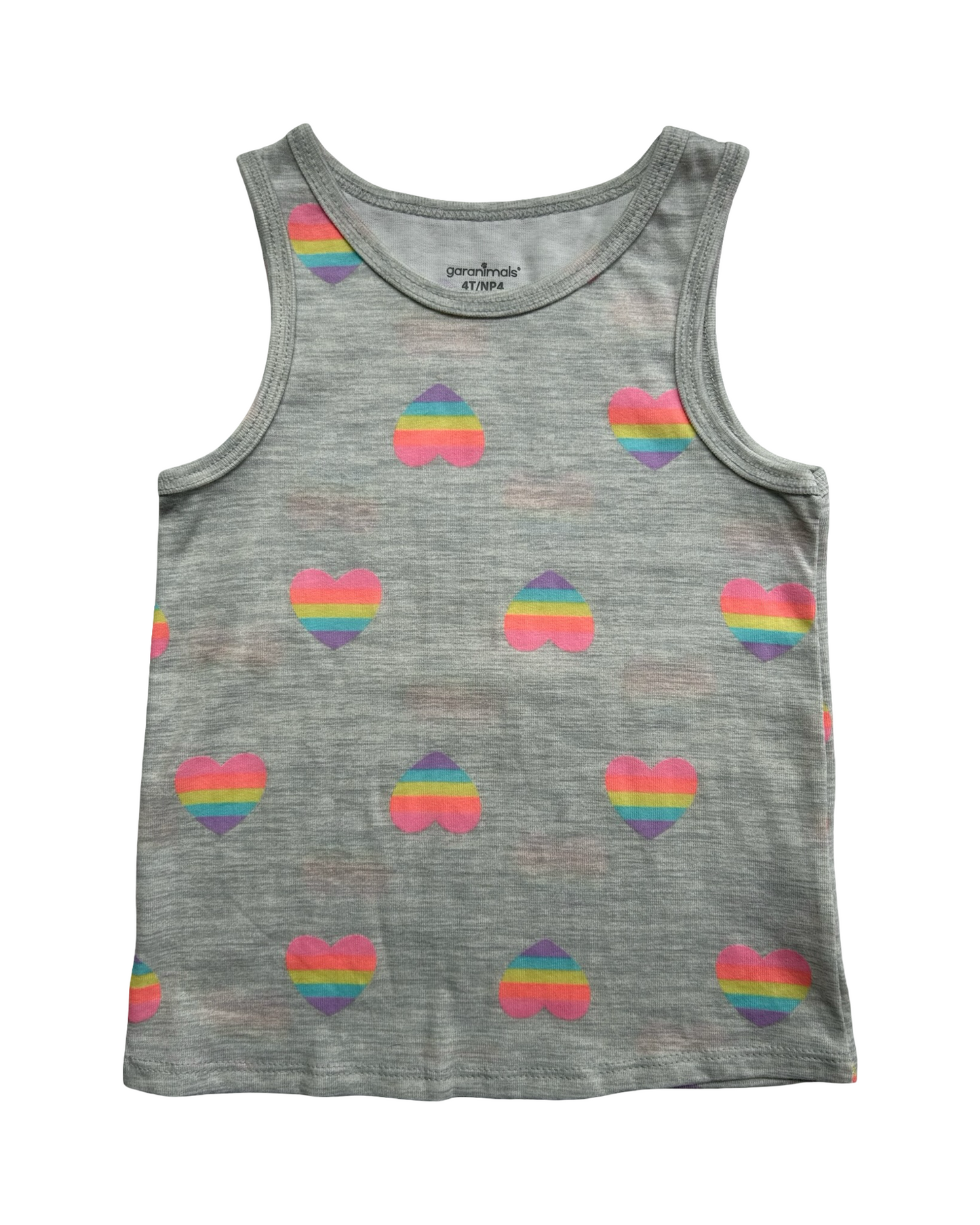 4T Toddlers Girls Garanimals Heart Tank Top