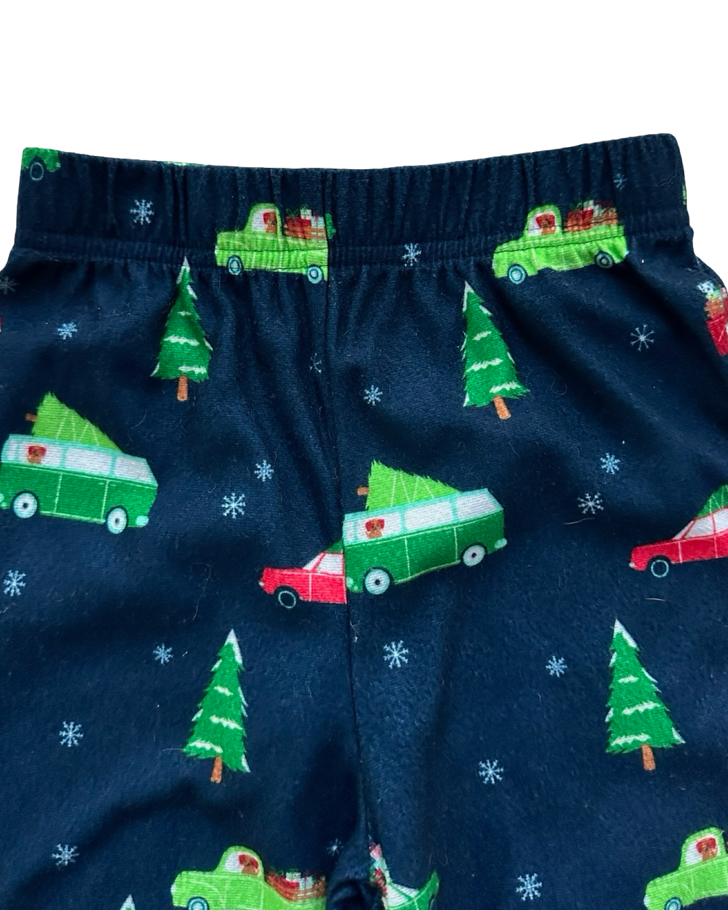 18M Baby Boy Wondershop Flannel Cars 🛻 & Christmas Tree 🎄 Nightwear 2 Pieces Pajama  Set