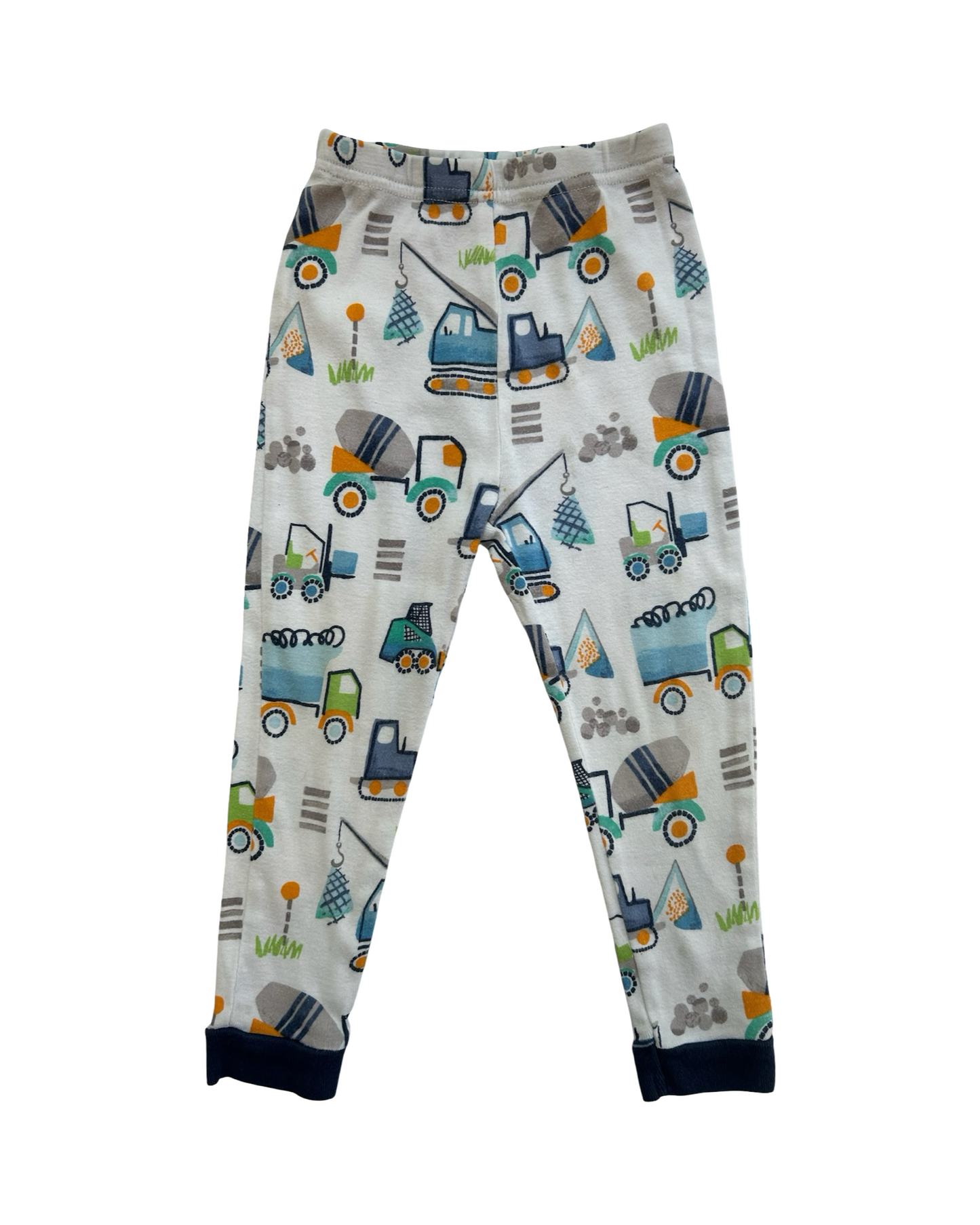 2T Toddler Boys Pottery Barn Kids Construction Vehicles 🛻 Pajama 2 Piece Set