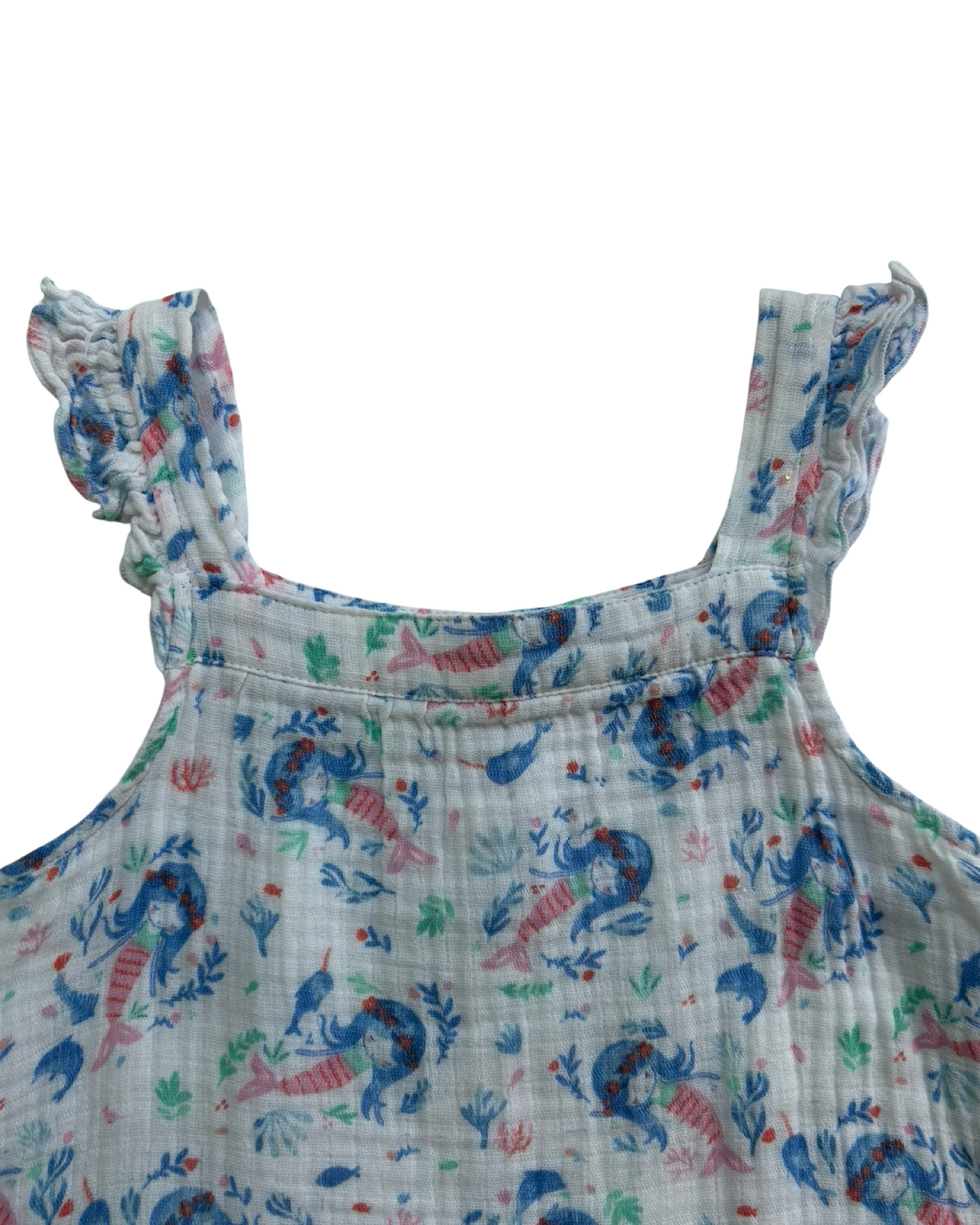 Toddler Girl Angel Dear Colorful Mermaid Dress.