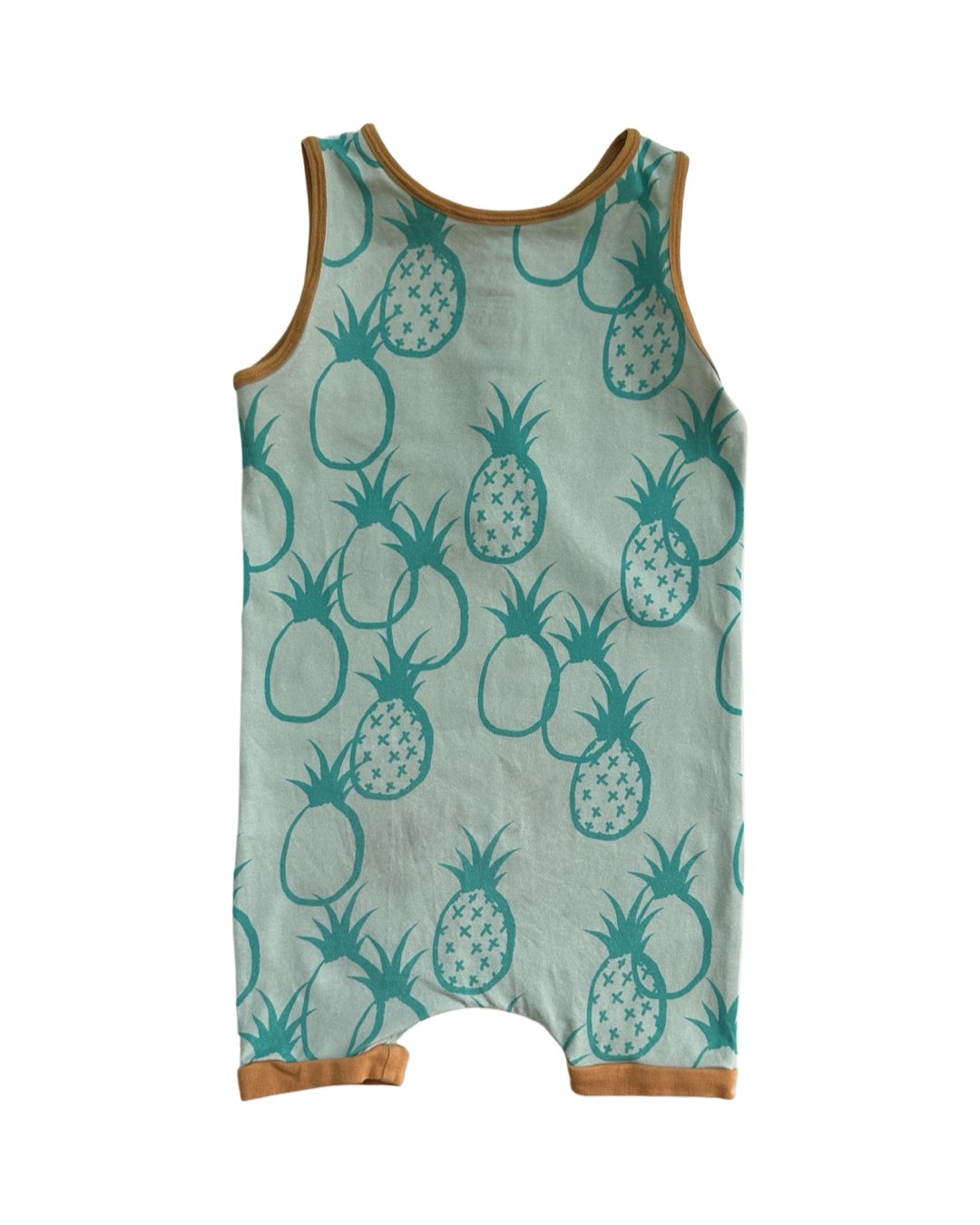2T Toddler Boy / Girl RAGS to Raches Pineapple Tank Shortie Romper