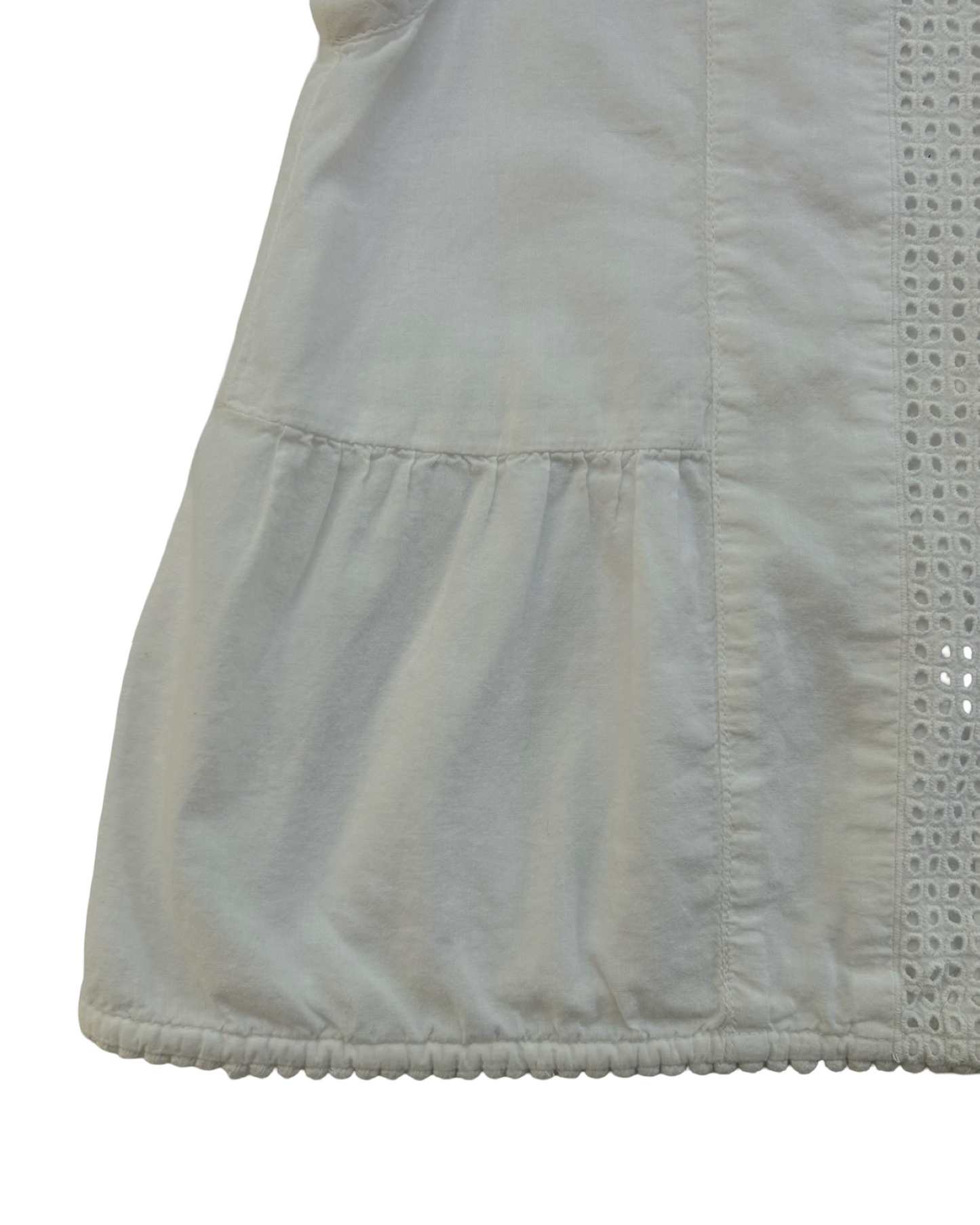 4T-5T  Toddlers Girls Crewcuts Eyelets Sleeveless Tank Top.