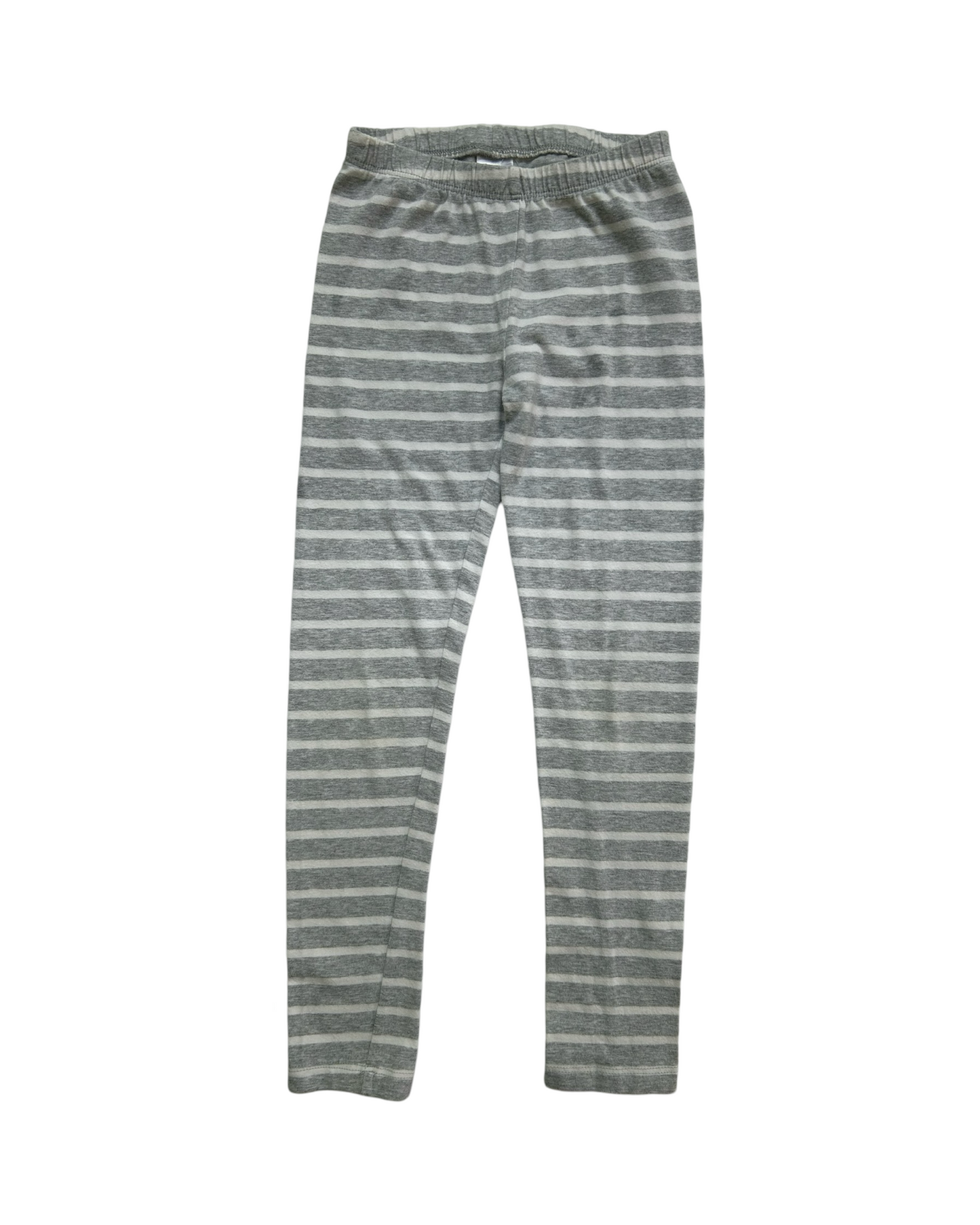6x Girls Gray / White Striped Gymboree Leggings