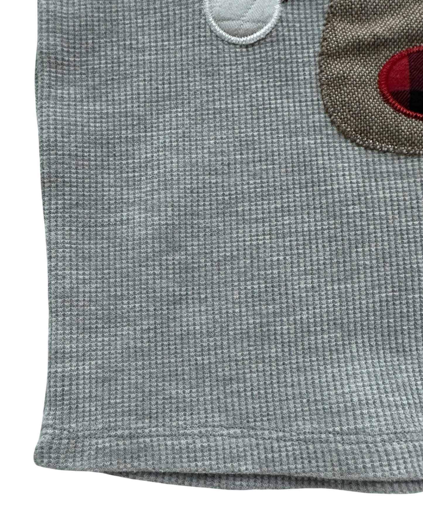 4T-5T Toddler Boys MudPie Little Boys Christmas Camo Rudolph Long Sleeve Waffle Weave Raglan T-Shirt