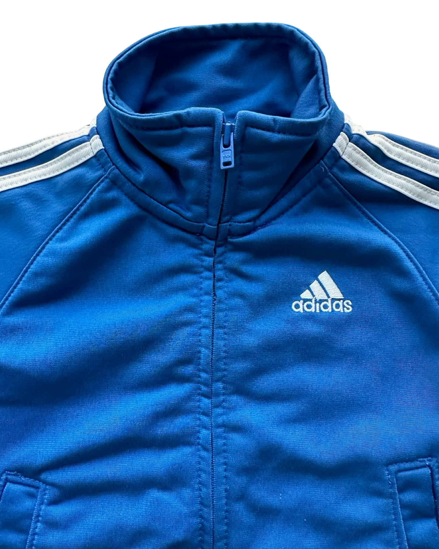 18M Baby Boy Adidas Blue With Striped White 2 Pieces Set