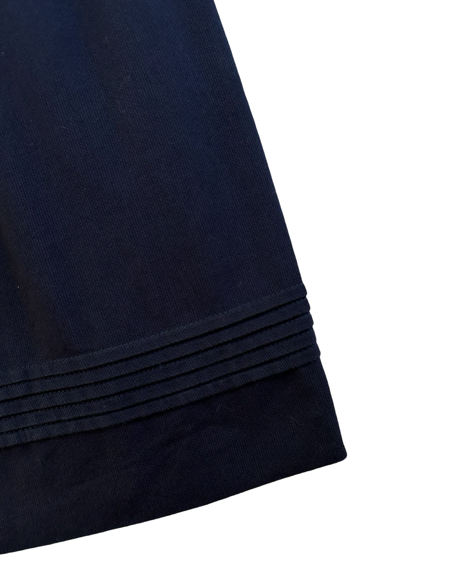 6 Youth Girls Hartstrings Navy Embroidered Flowers Lined Cotton Dress.