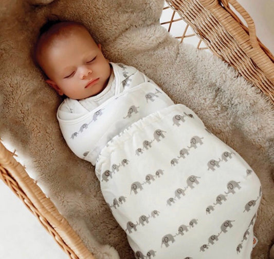 ErgoBaby Original Swaddler Elephant Design