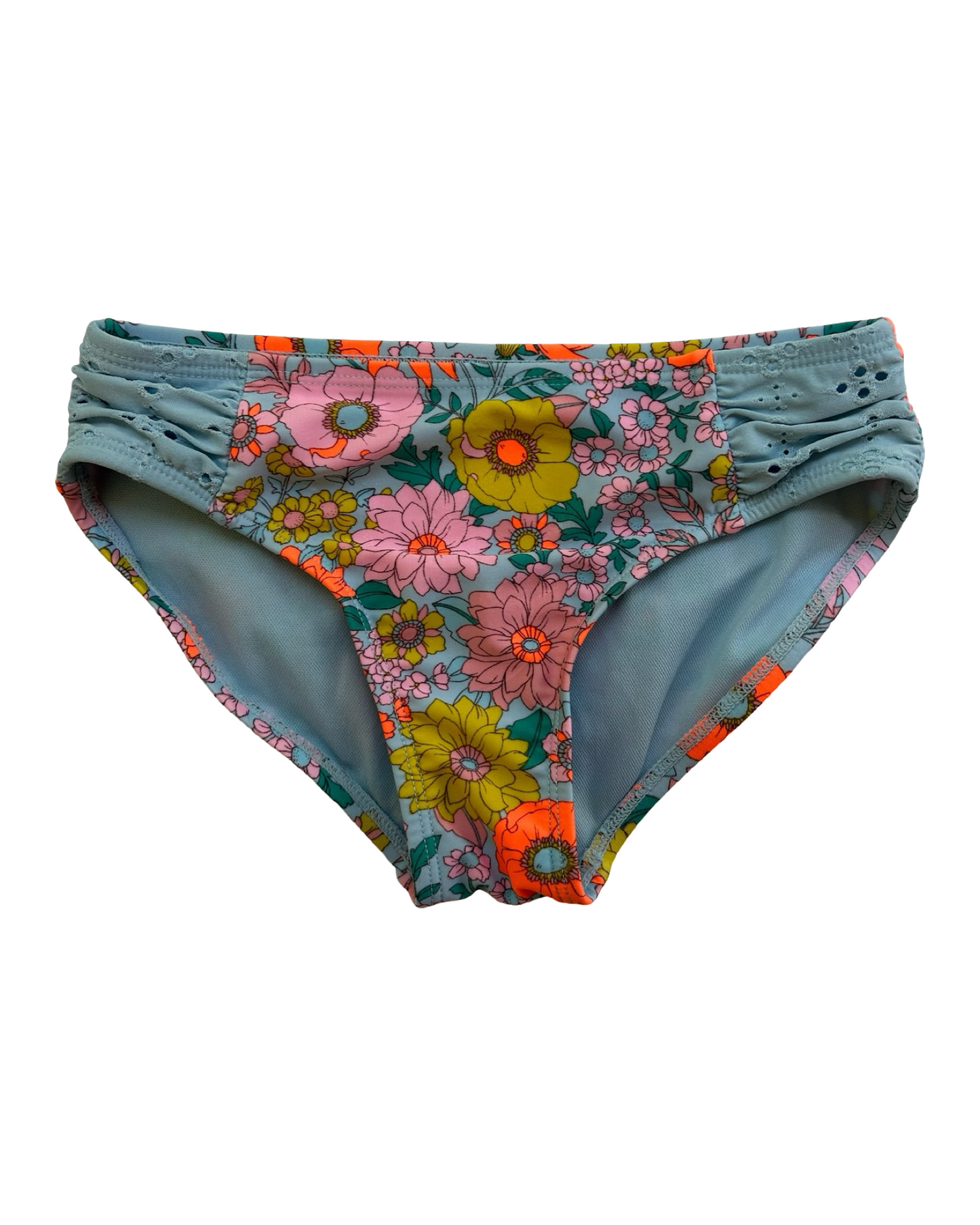 S 6T-7T Toddlers Girls Wildflowers Fun Bikini Set 2 - Pieces.