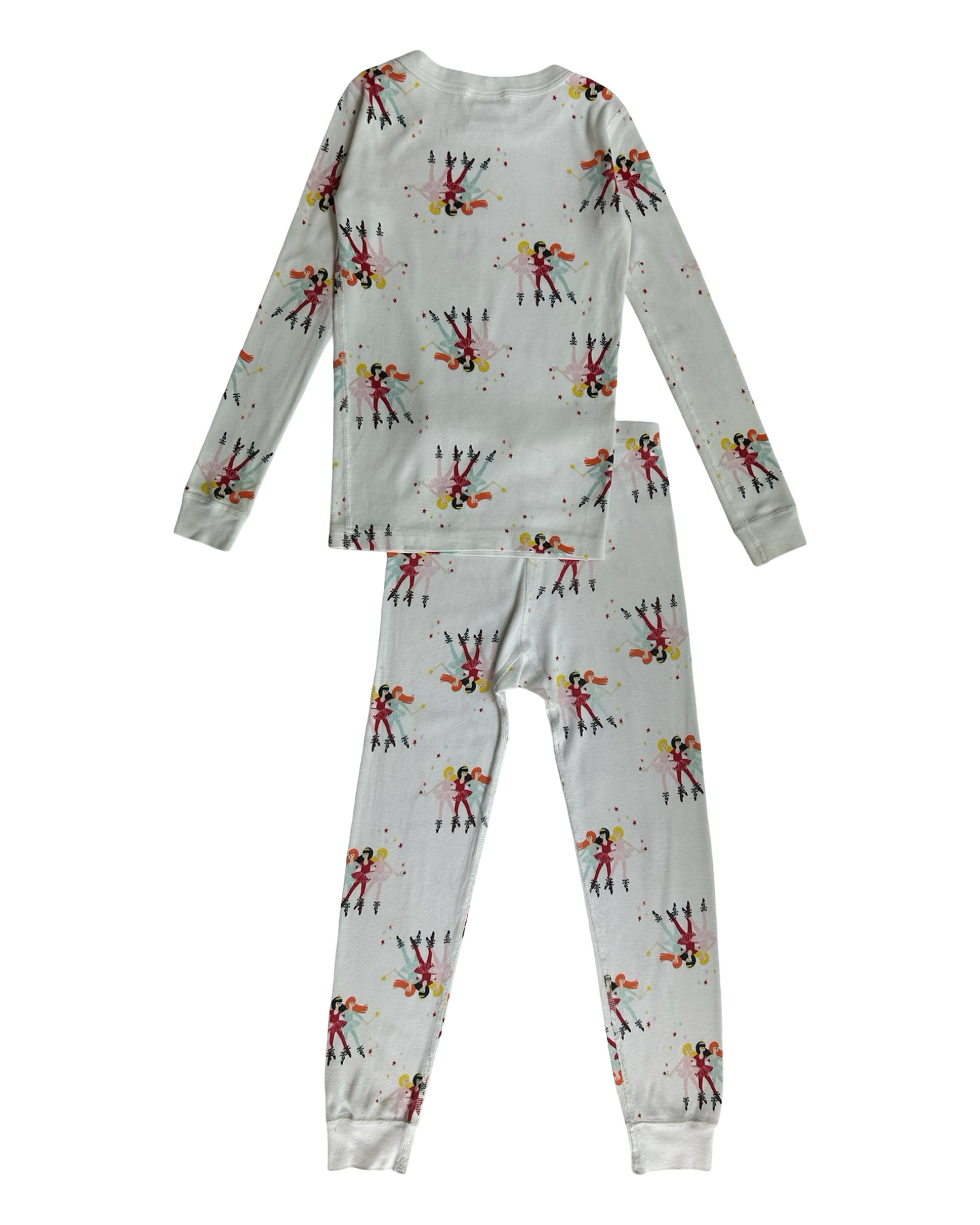 6T-7T Toddler Girl Hanna Andersson Holiday Print Christmas PJs