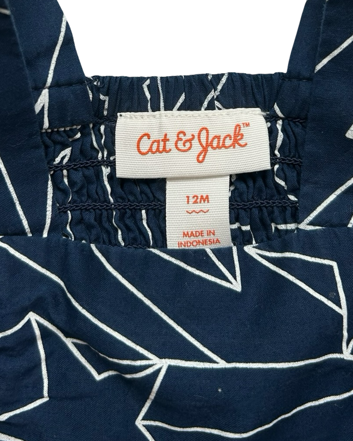 12M Baby Girls Cat & Jack Patriotic Stars ⭐️ ⭐️ Woven Dress