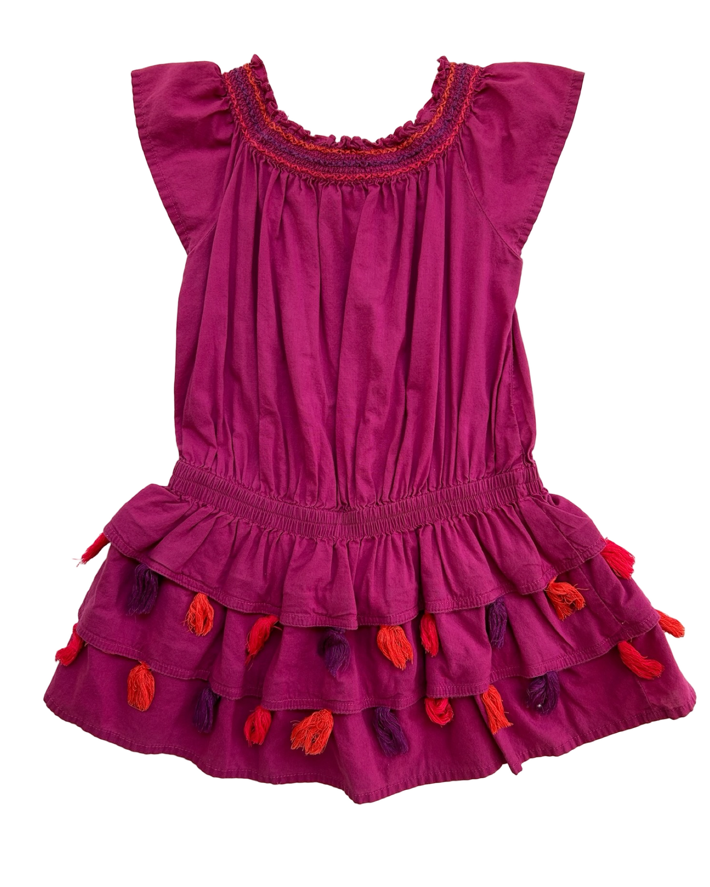 2T Toddler Girls Pink Gap Tunic Tassel Dress