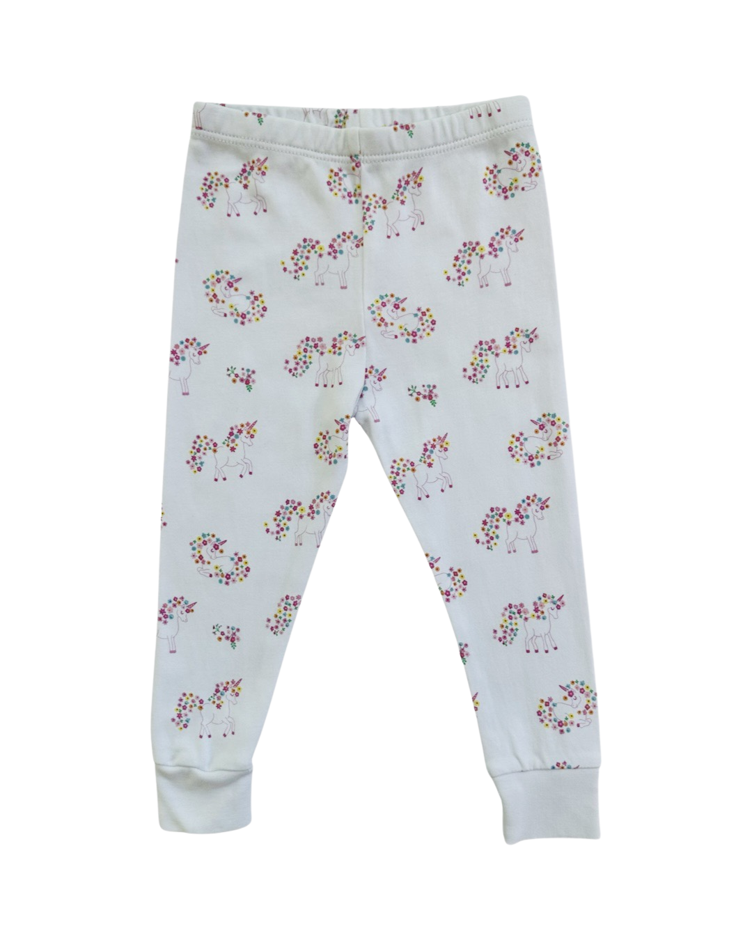 12M-18M Baby Girl Kissy Kissy Unicorns Garden Sleepwear 2Pc Long Sleeve PJs