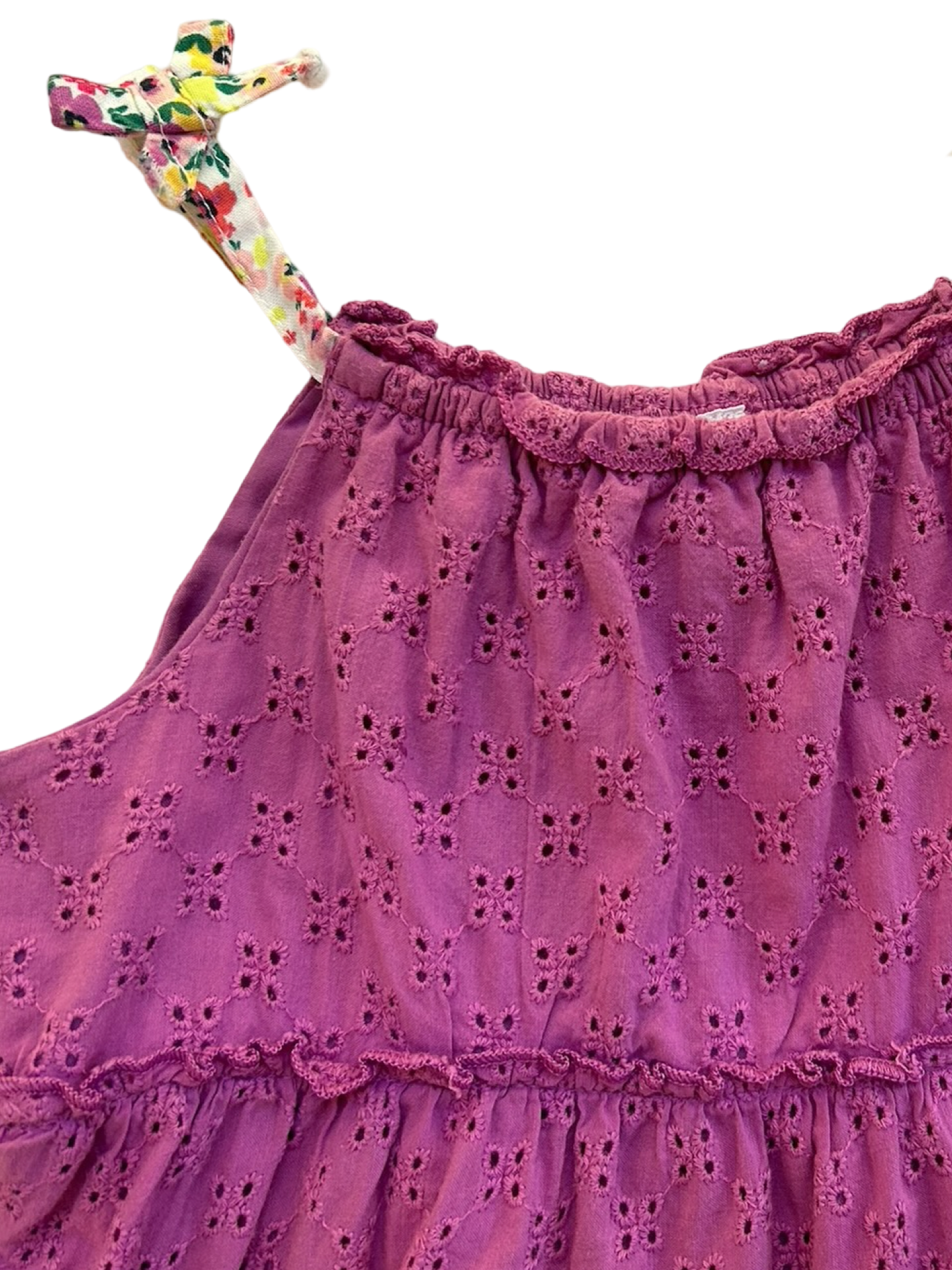 4T Toddler Girl WonderNation Purple Eyelet Dress