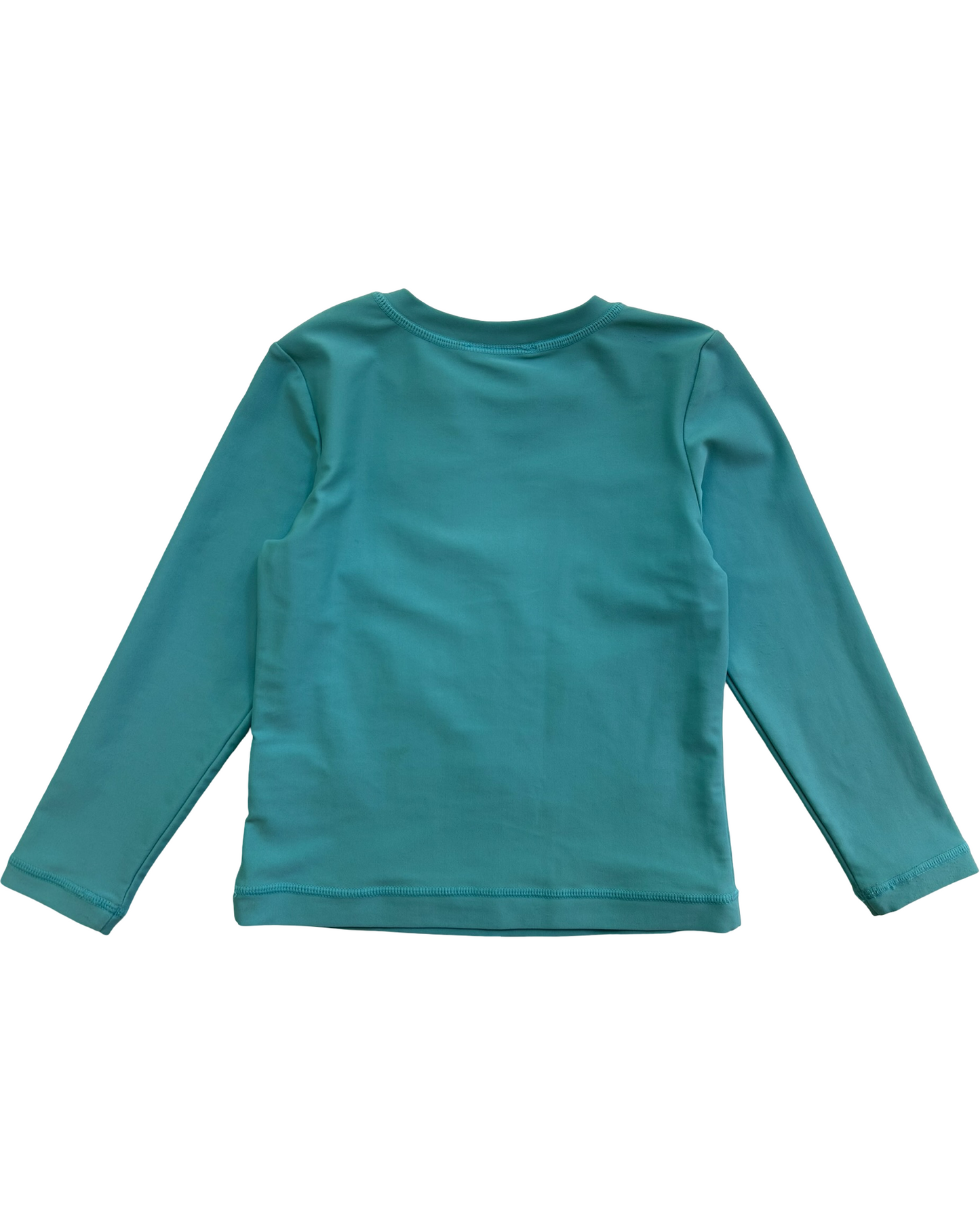 (100-cm) 4T Toddler Girls Hanna Andersson Teal Stars RashGuard Shirt
