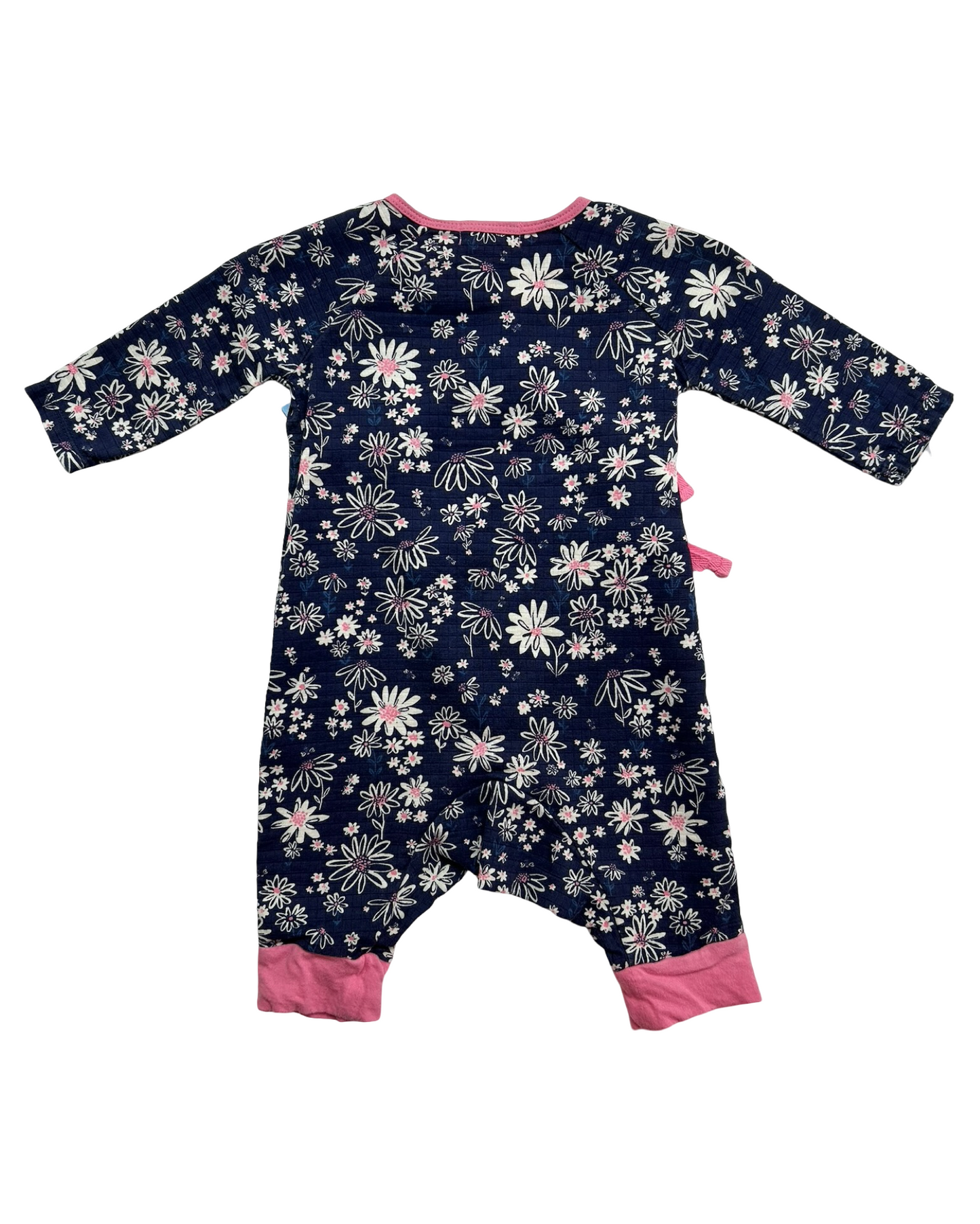 0-3M Baby Girl’s Angel Dear Vintage Floral Sleeve Romper.