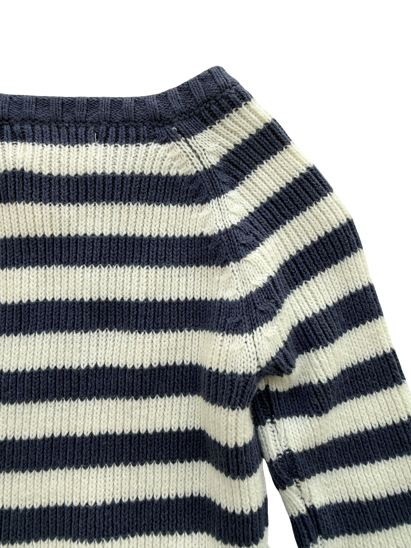 3T Toddler Girl Cynthia Rowley Blue / White Striped Sweater Fox Dress