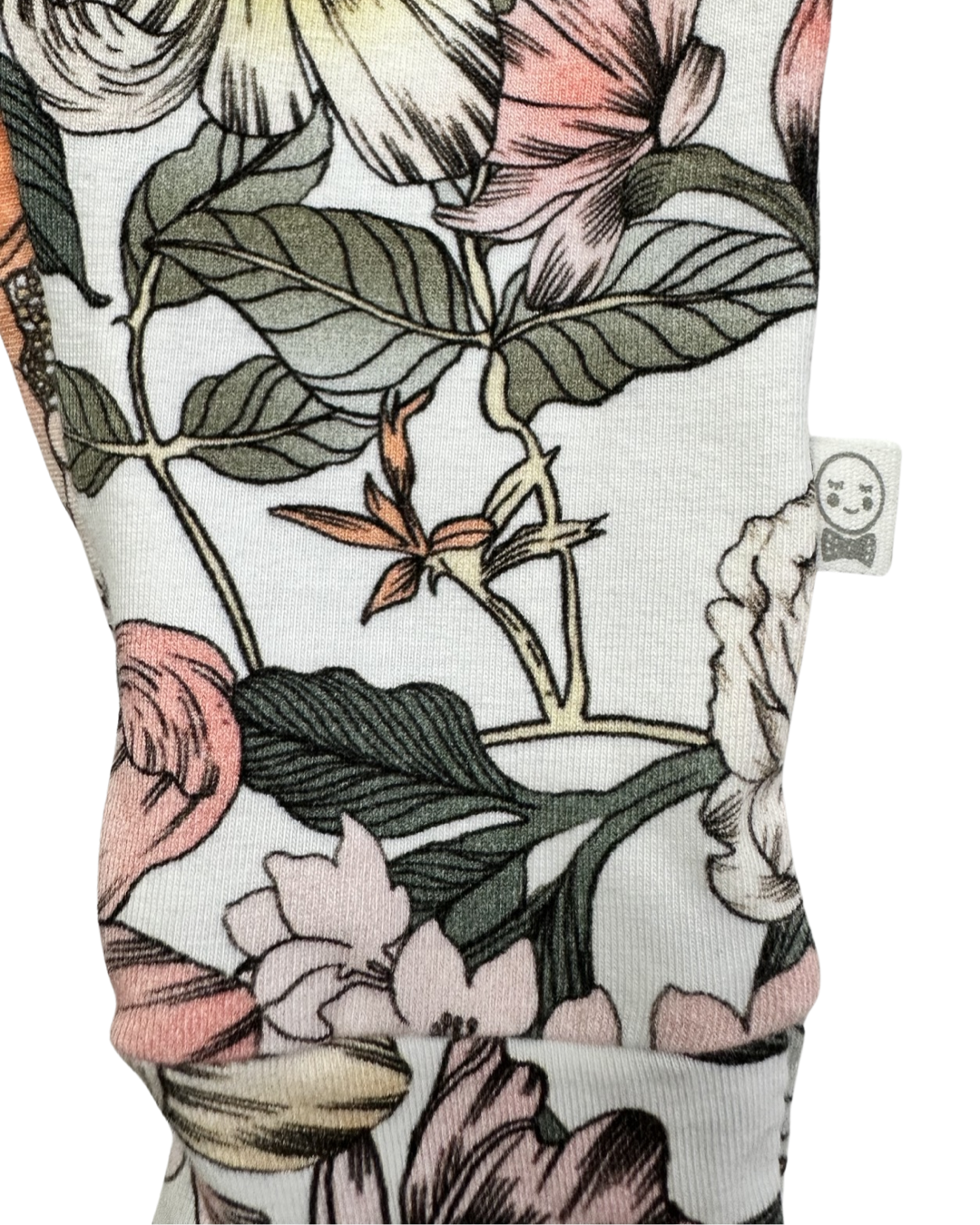 0-3M Baby Girl Snuggle Hunny Organic Cotton Floral Romper / Sleeper