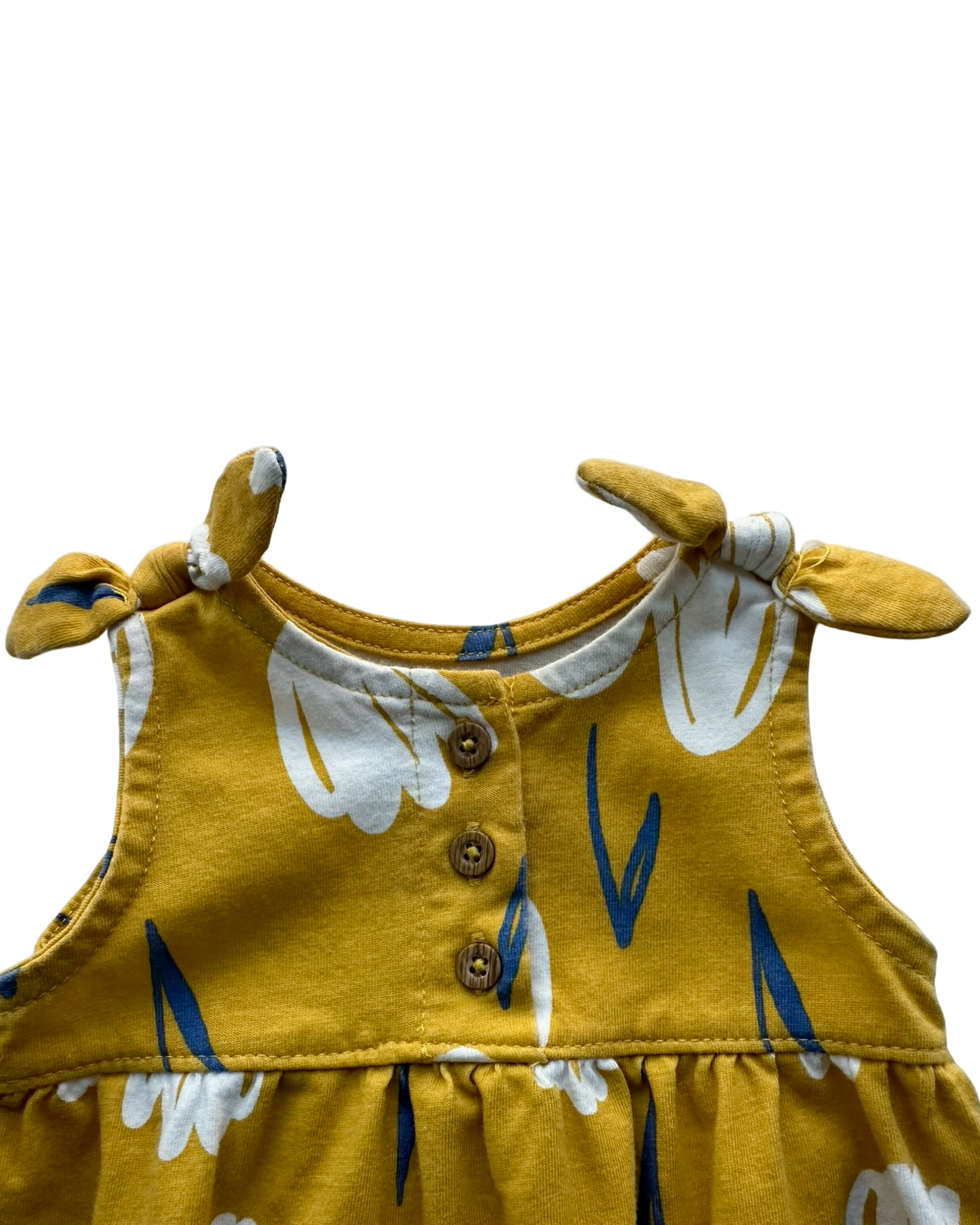 3M Baby Girl Carter’s Floral Sleeveless One Piece Jersey Bubble Romper Outfit.