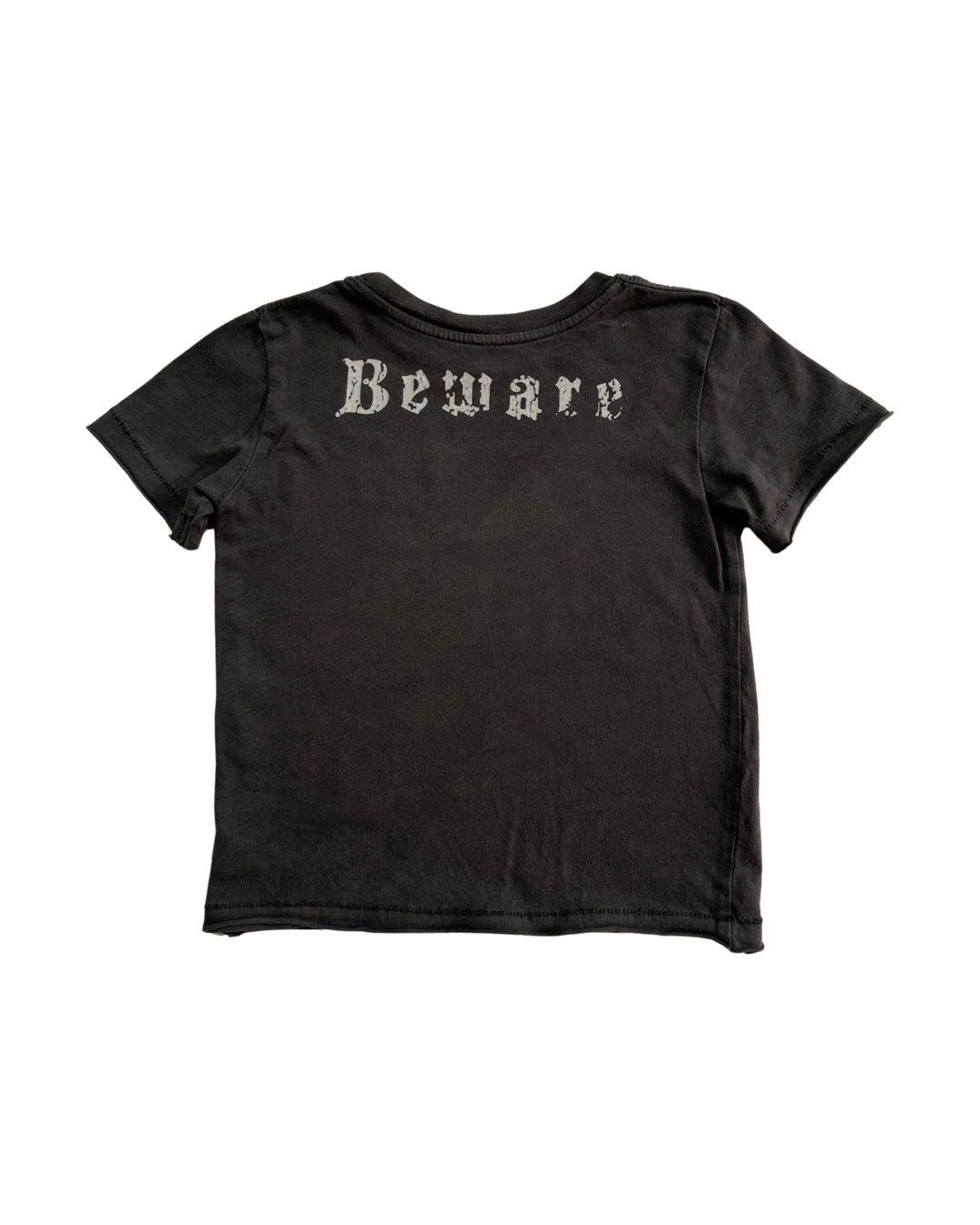 18M-24M Baby Boy Charcoal Gray Danger Ahead Pirate T-Shirt Top