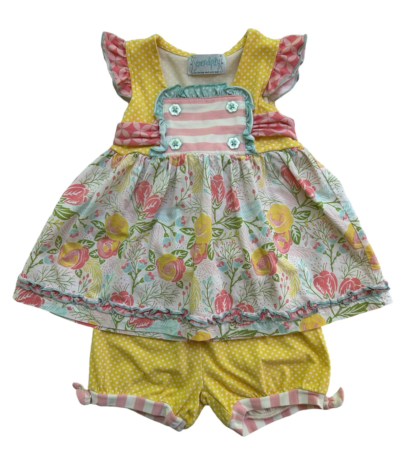 12M-18M Serendipity By Shrimp & Girl’s Kids Floral Set 3 Pieces