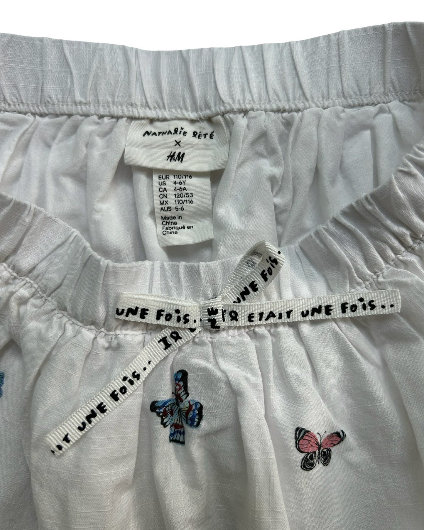 4T-6T Toddler Girls H&M Nathalie Lete Butterfly 🦋 And Flowers Skirt