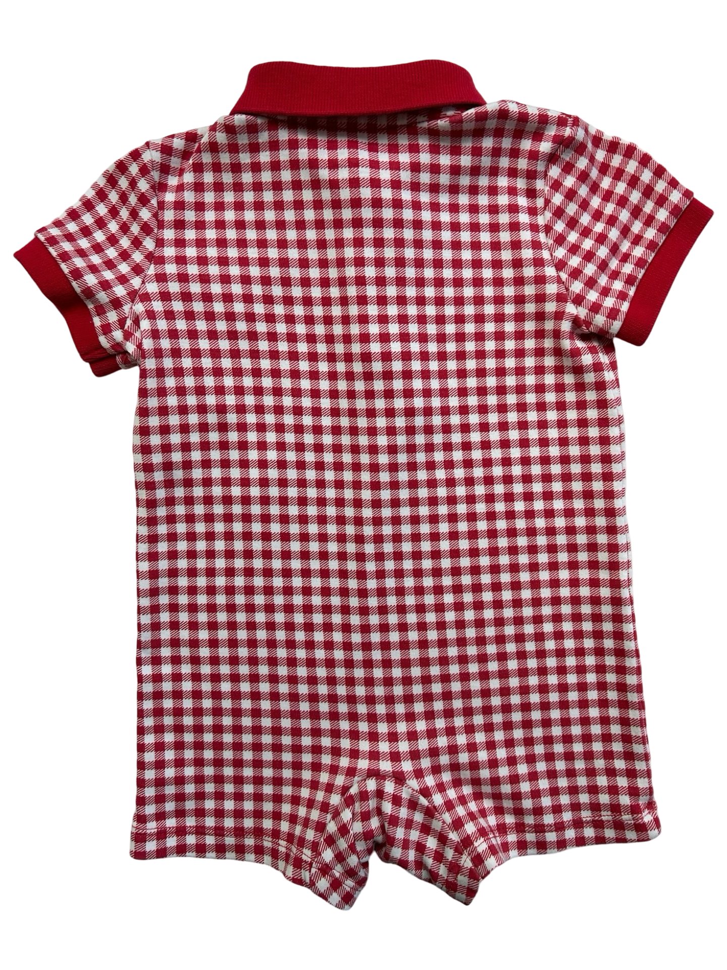 6M Baby Boys Ralph Lauren Checkered Romper.